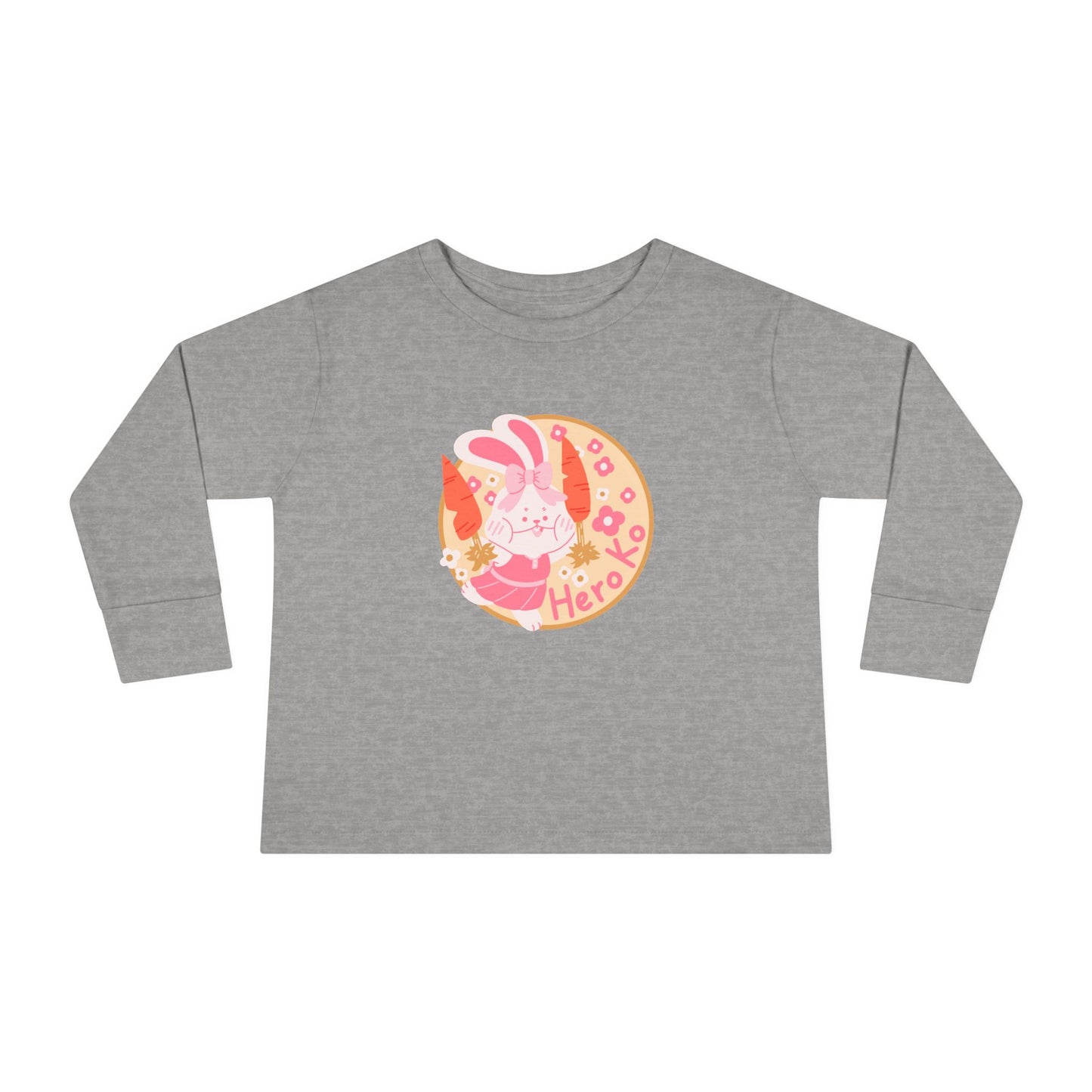 Toddler's CHEER BUNNY PATCH Long Sleeve Tee