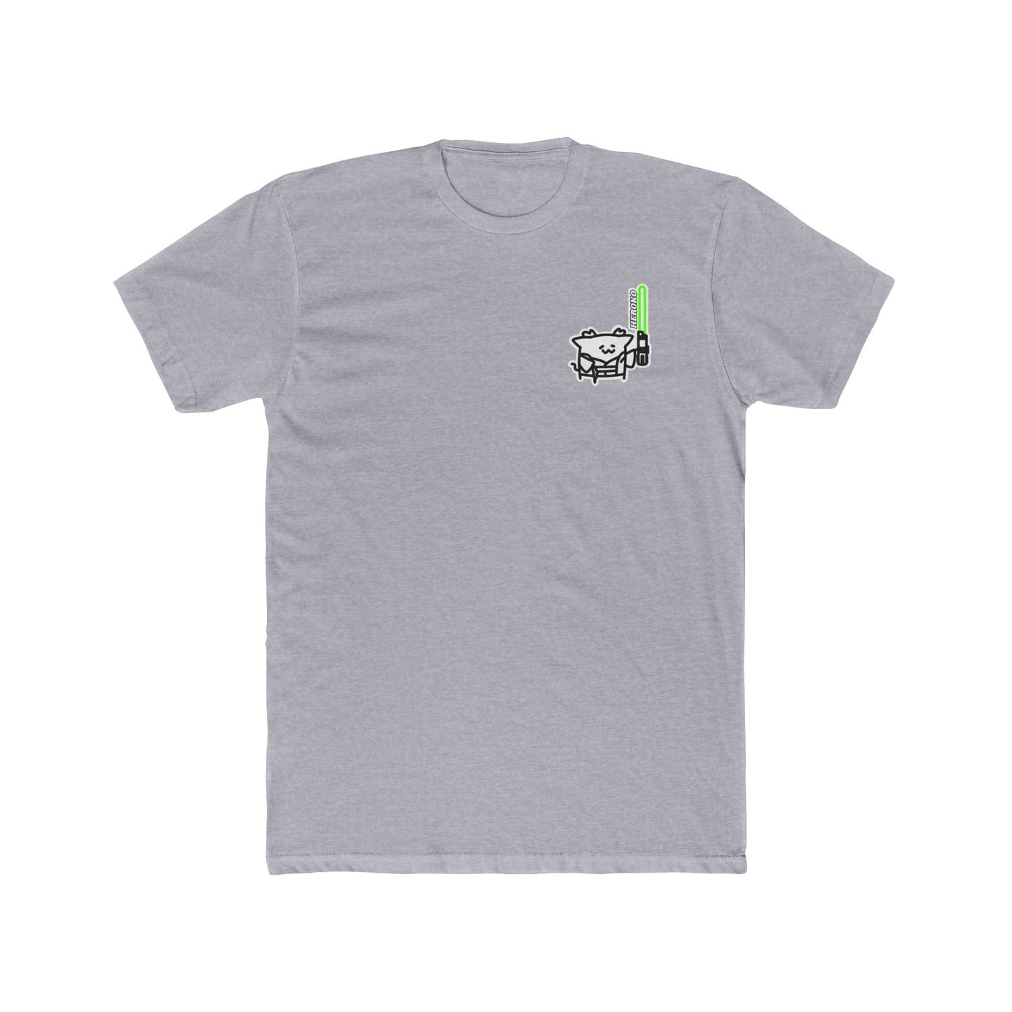 Jedi Master Cat Crew Tee - Unisex Cotton Shirt for Casual Summer Vibes