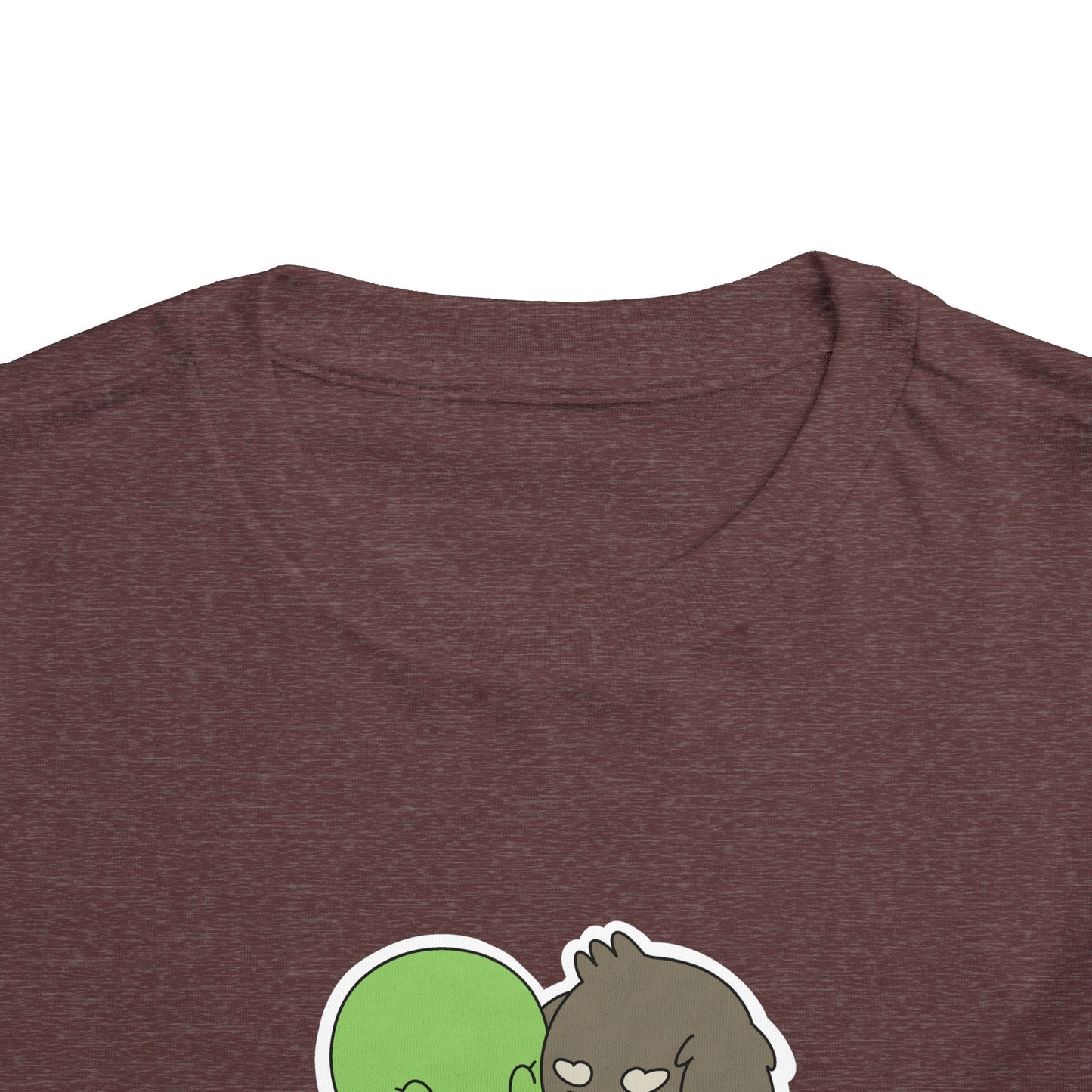 Toddler Tee — Cute "The Second Race" Cartoon Turtle & Puppy Graphic