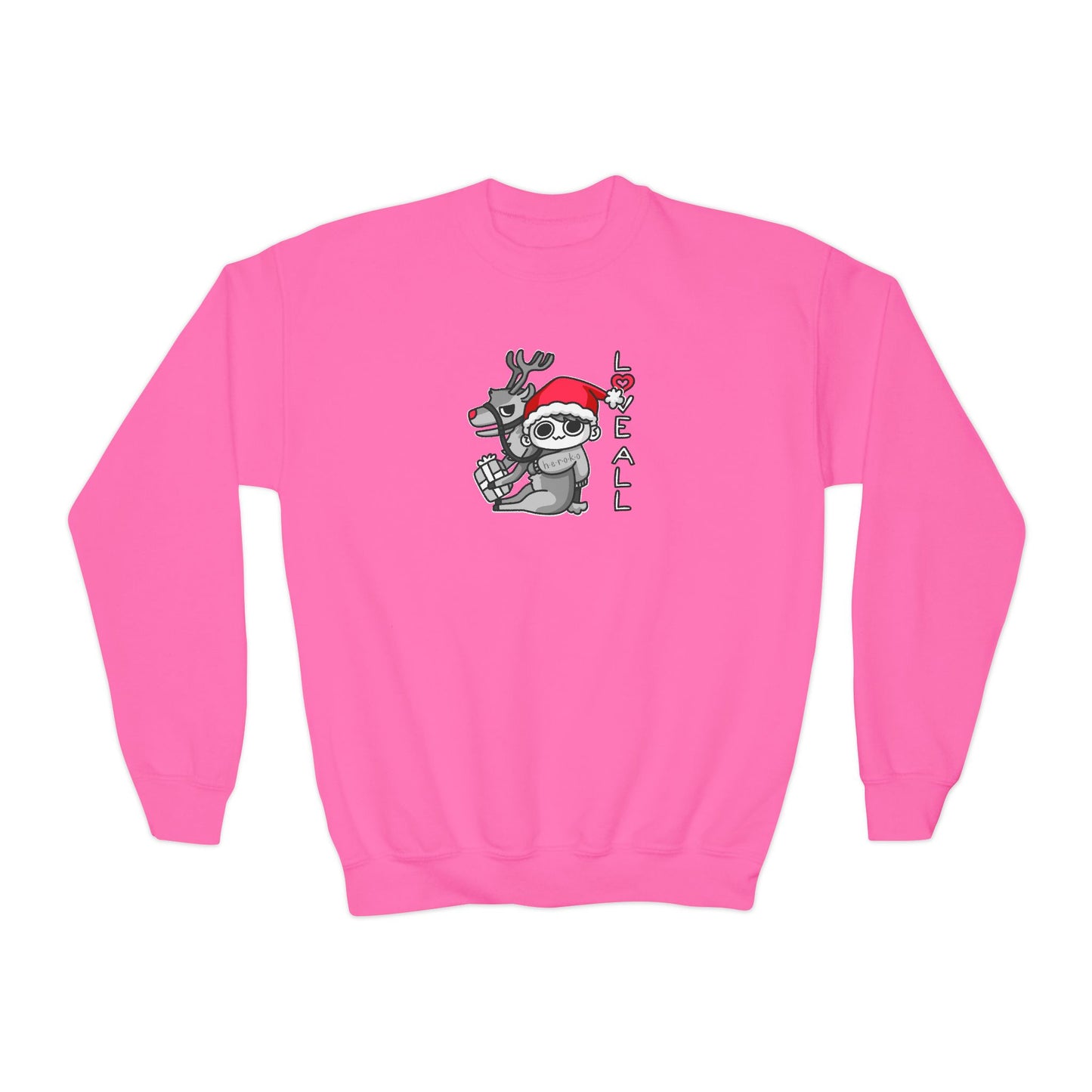 Youth XMAS LOVE REINDEER Crewneck Sweatshirt