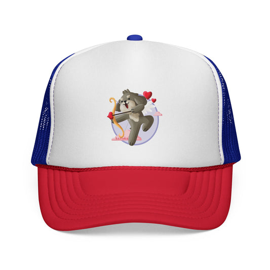 Cute Dog Valentine's Day Design Trucker Cap/Hat