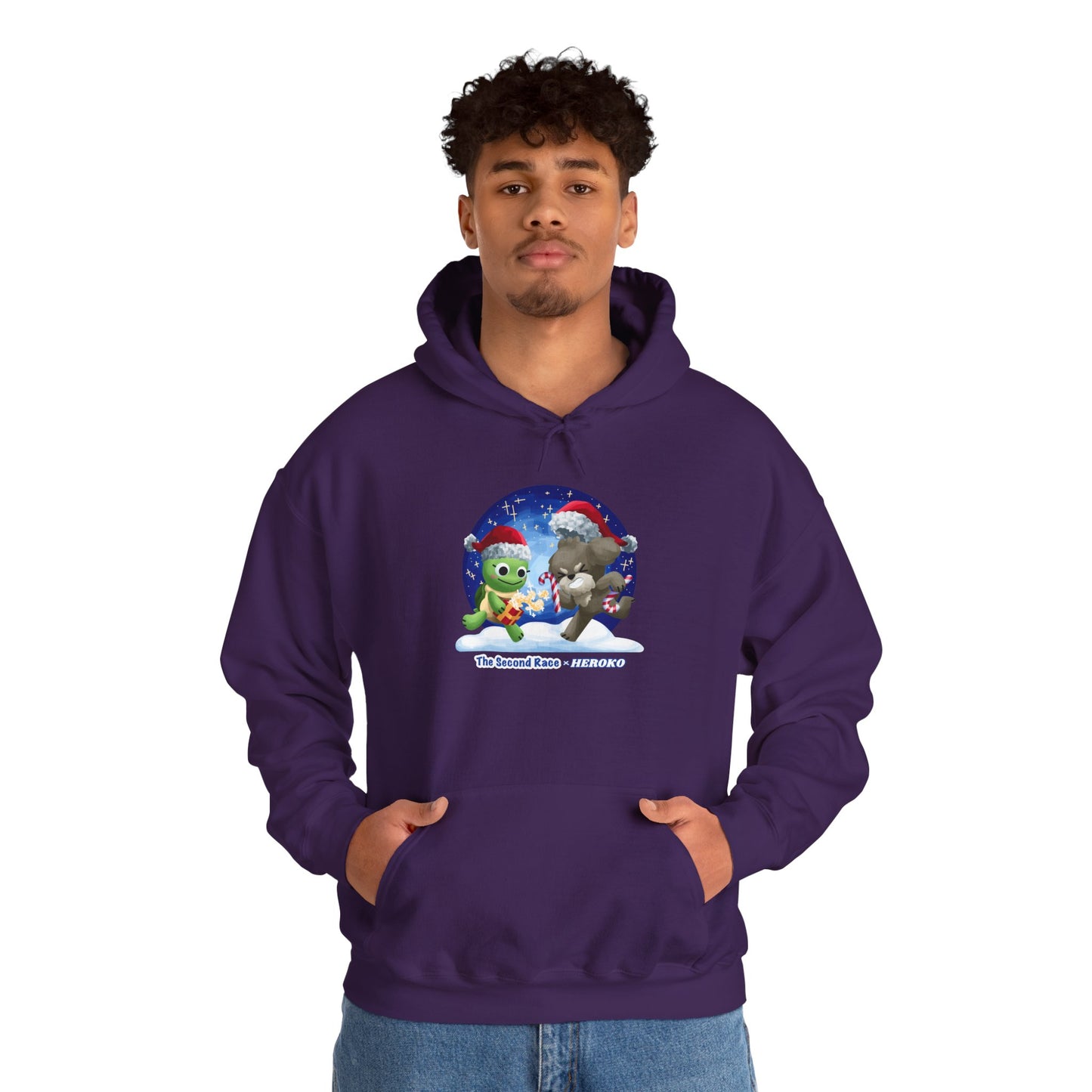 'The Second Race' Snow Globe Adults Hoodie — Holiday Book Lover Sweatshirt