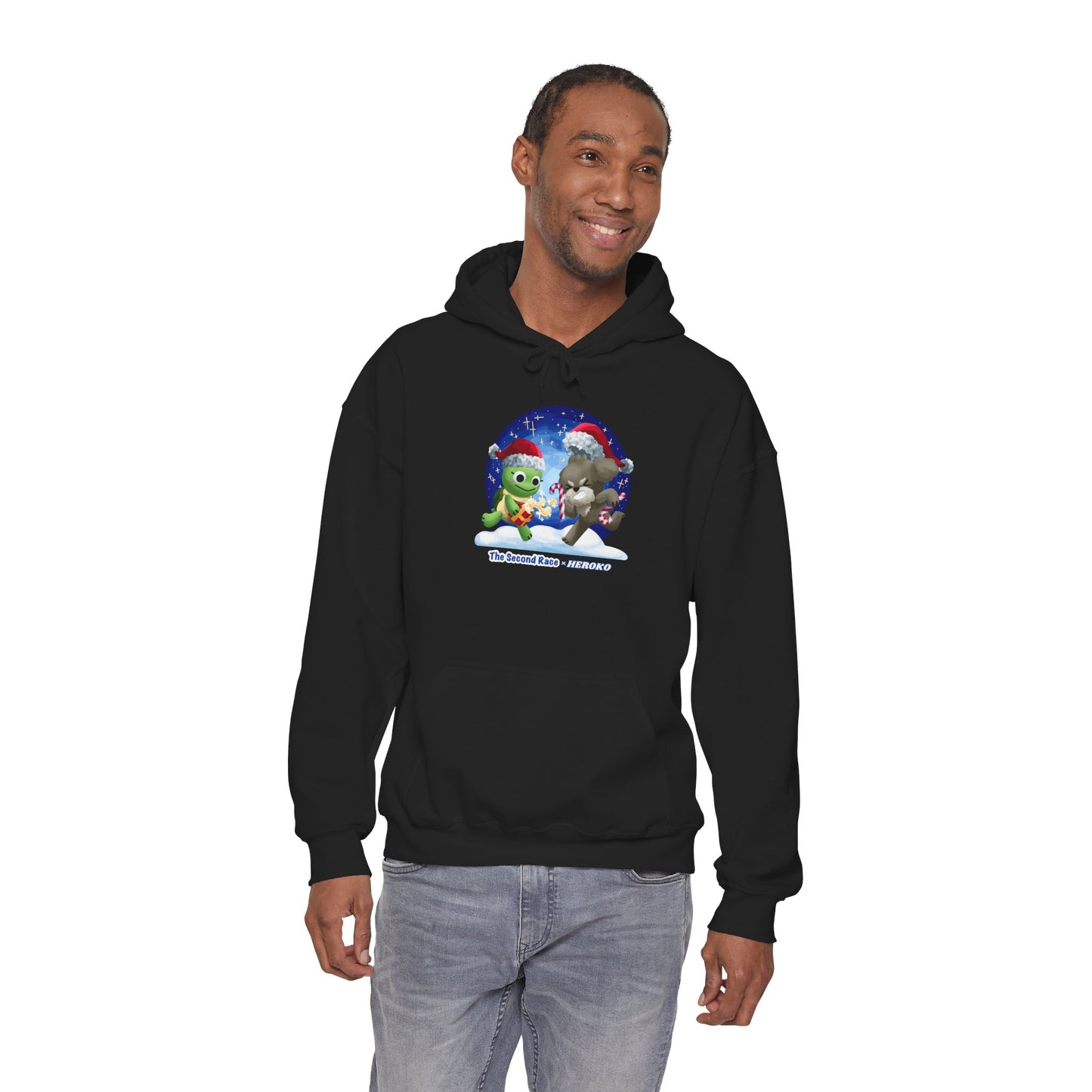 'The Second Race' Snow Globe Adults Hoodie — Holiday Book Lover Sweatshirt
