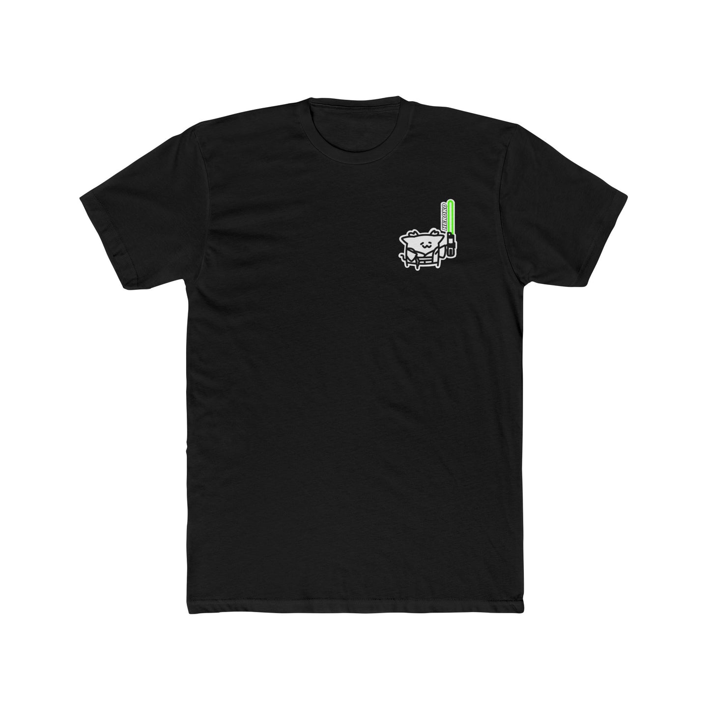 Jedi Master Cat Crew Tee - Unisex Cotton Shirt for Casual Summer Vibes