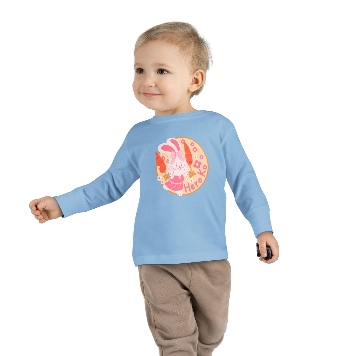 Toddler's CHEER BUNNY PATCH Long Sleeve Tee