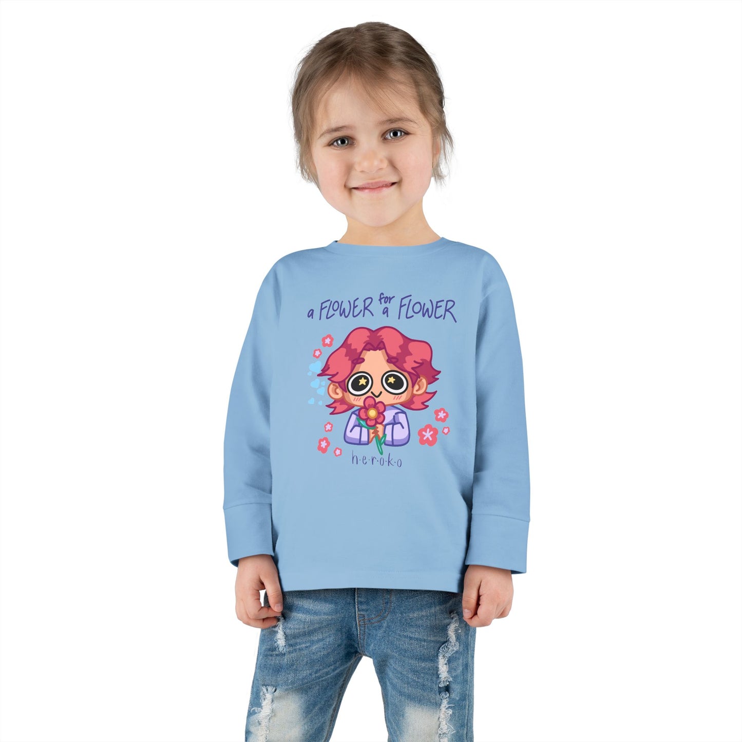 Toddler's FLOWER GIRL Long Sleeve Tee