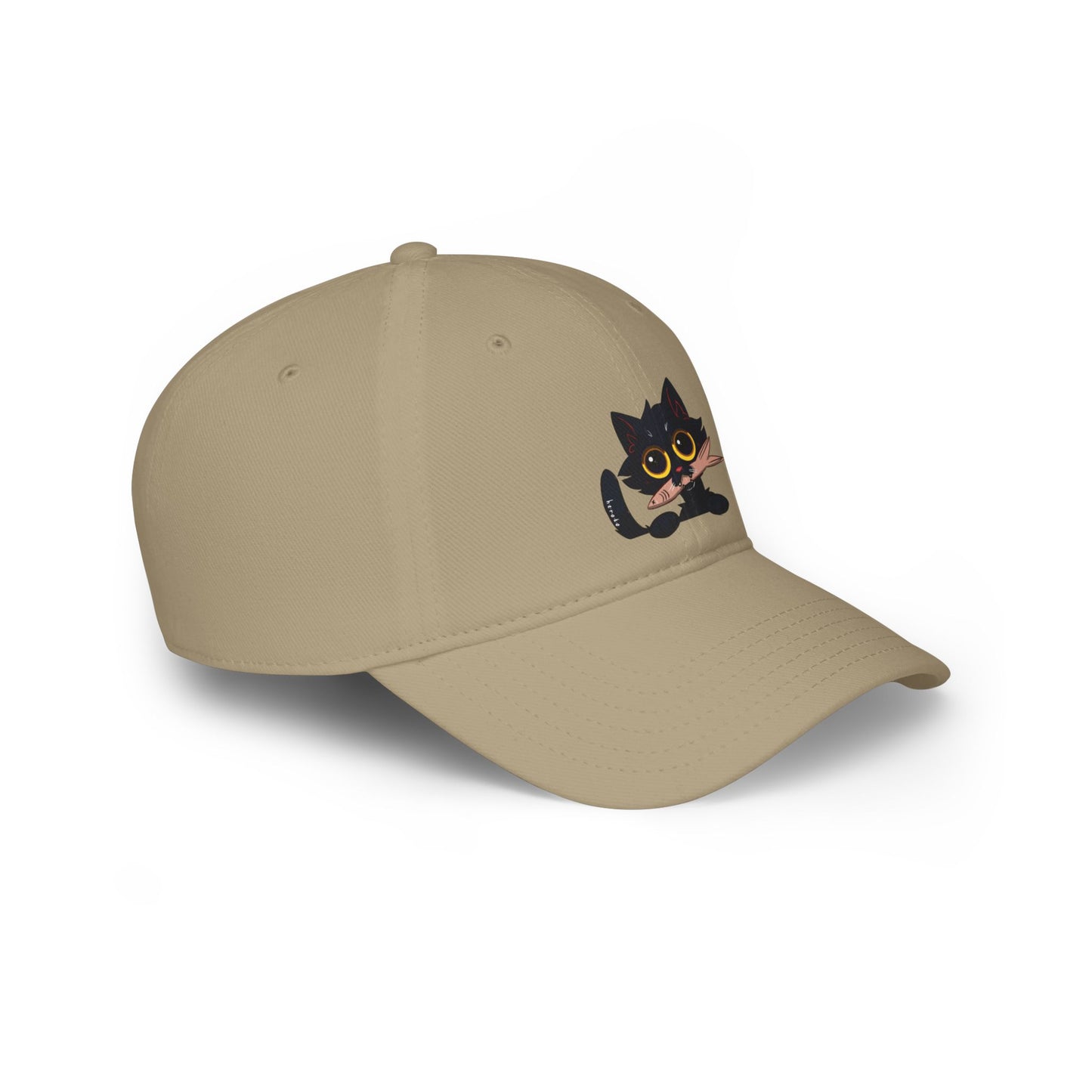 BLACK CAT Low Profile Baseball Cap/Hat