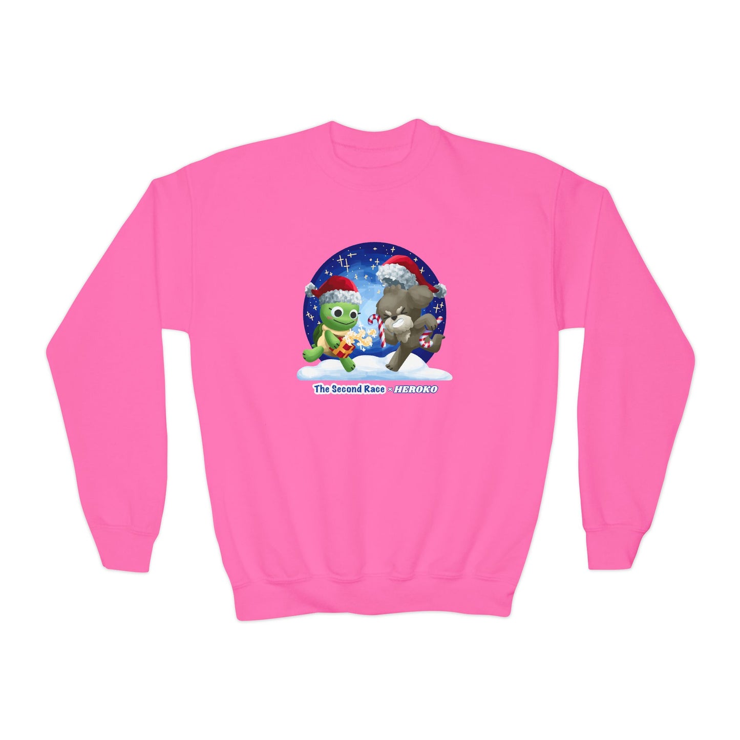 Kids Christmas Turtle and Puppy Crewneck Sweatshirt