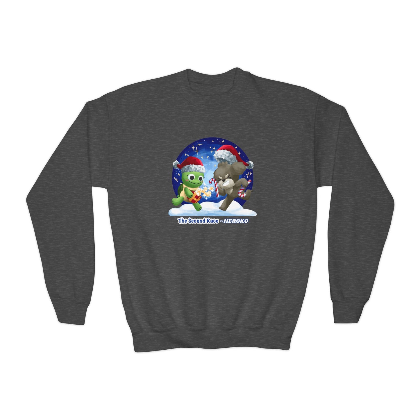 Kids Christmas Turtle and Puppy Crewneck Sweatshirt
