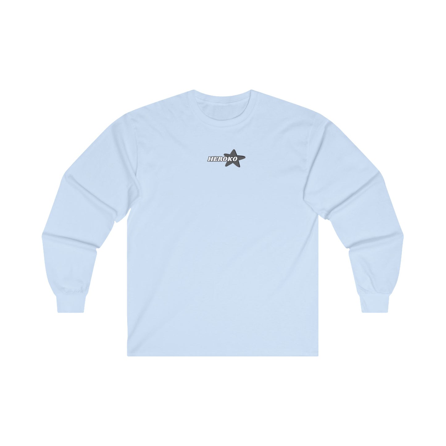 Adults HEROKO B&W STAR Long Sleeve Tee (Runs Small for Men)