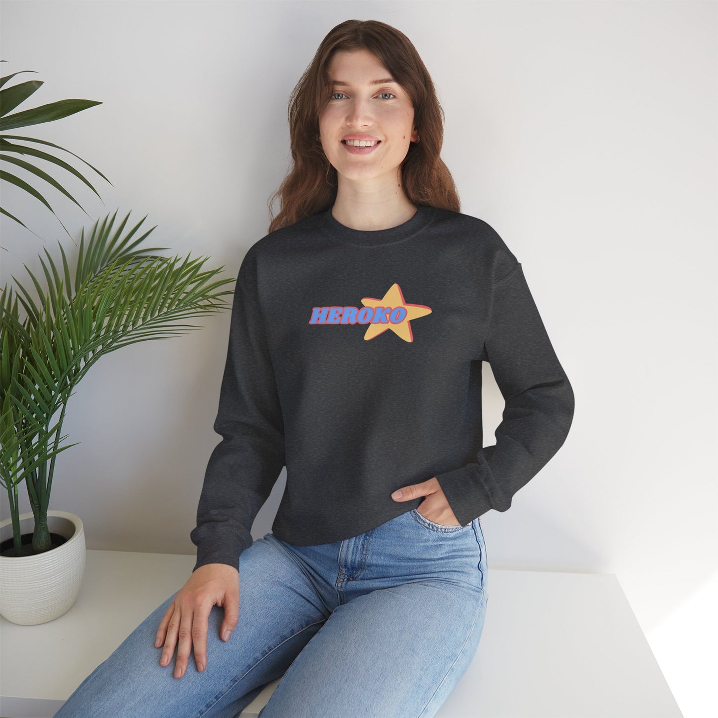 Adults HEROKO RETRO STAR Crewneck Sweatshirt