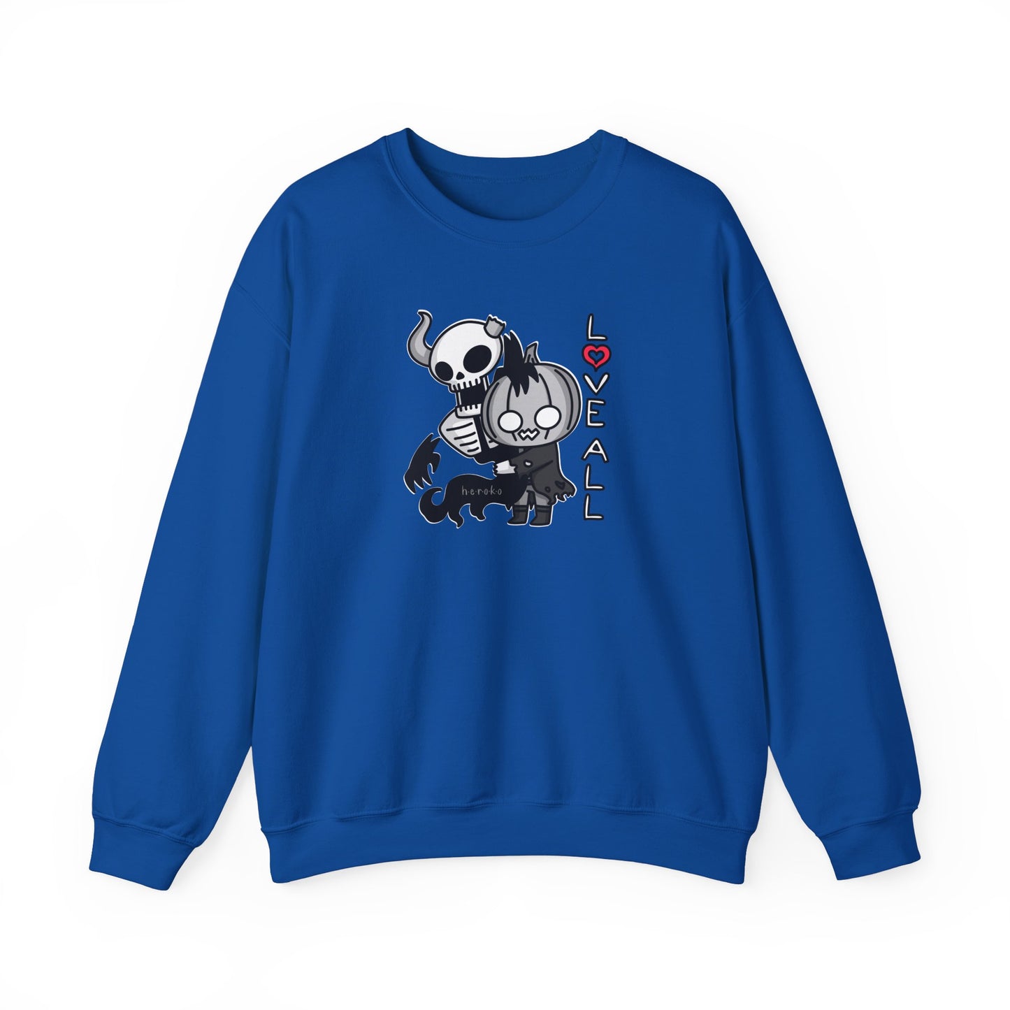 Adults LOVE ALL SKELETON Crewneck Sweatshirt