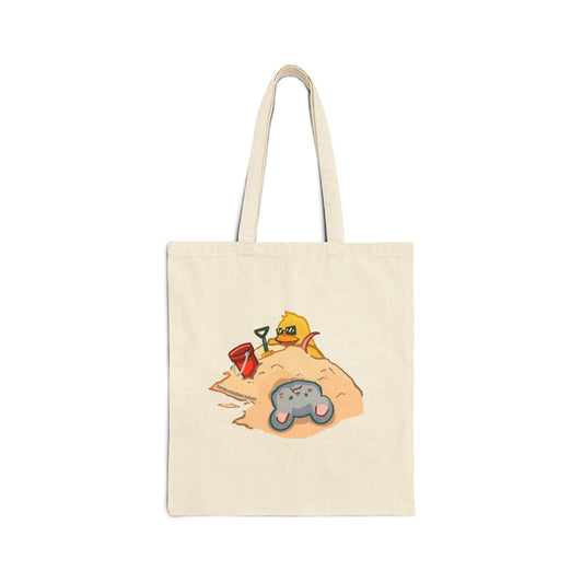 Playing in the Sand Canvas Tote Bag