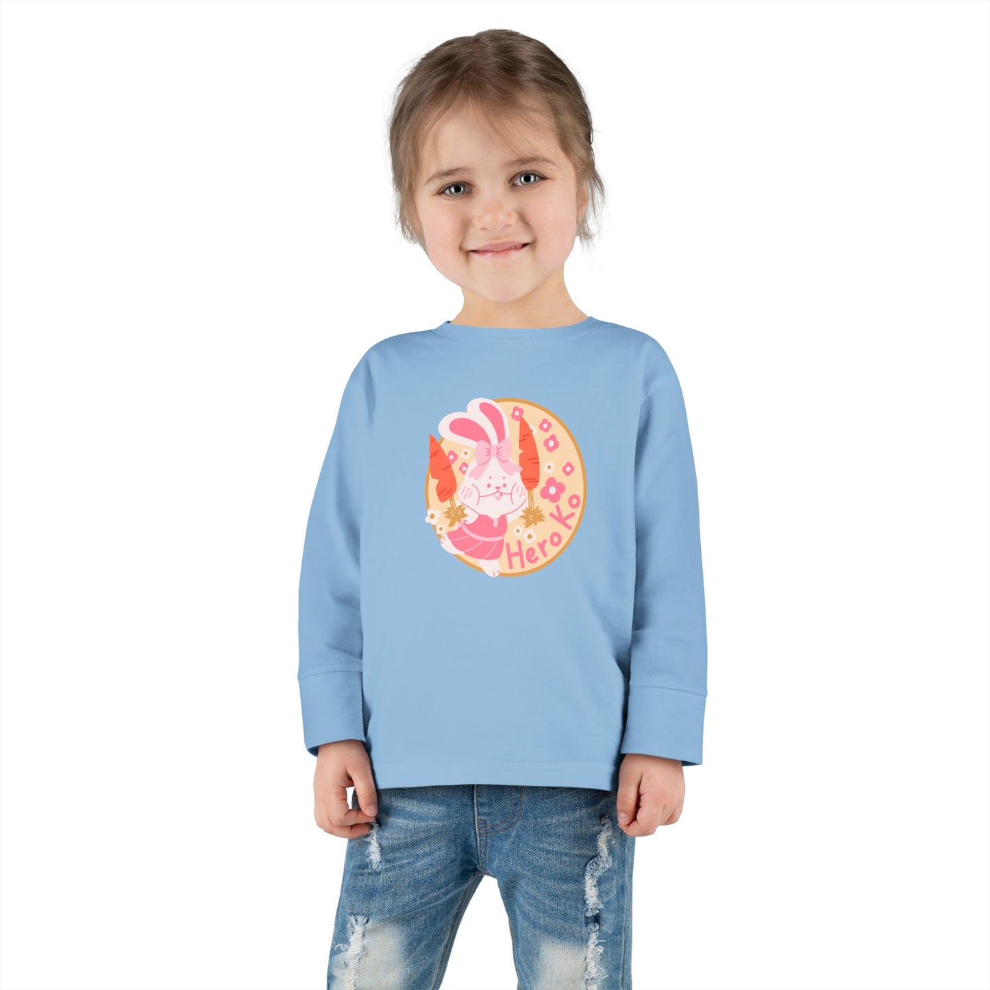 Toddler's CHEER BUNNY PATCH Long Sleeve Tee