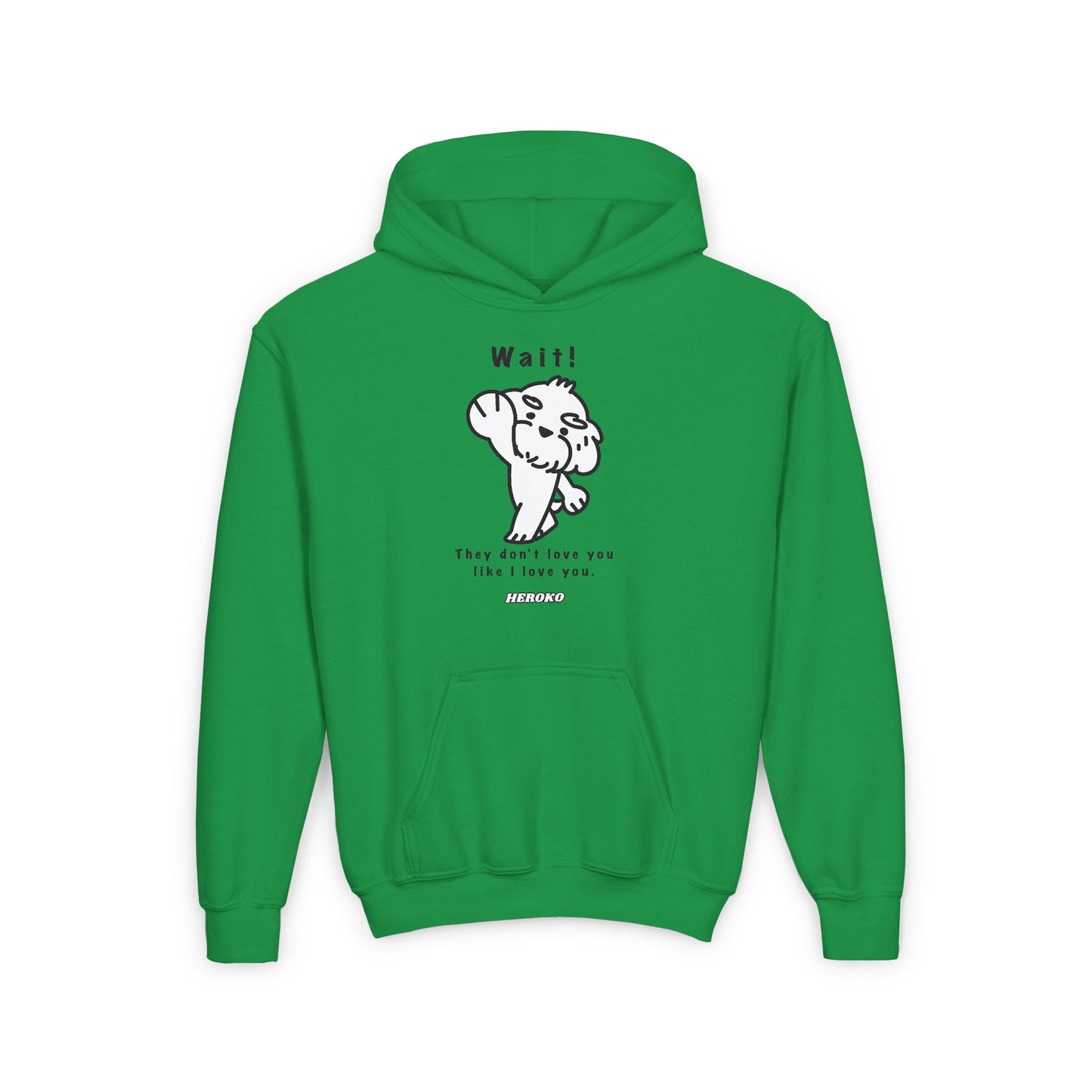 Youth WAIT! DOG MEME Hooded Sweatshirts