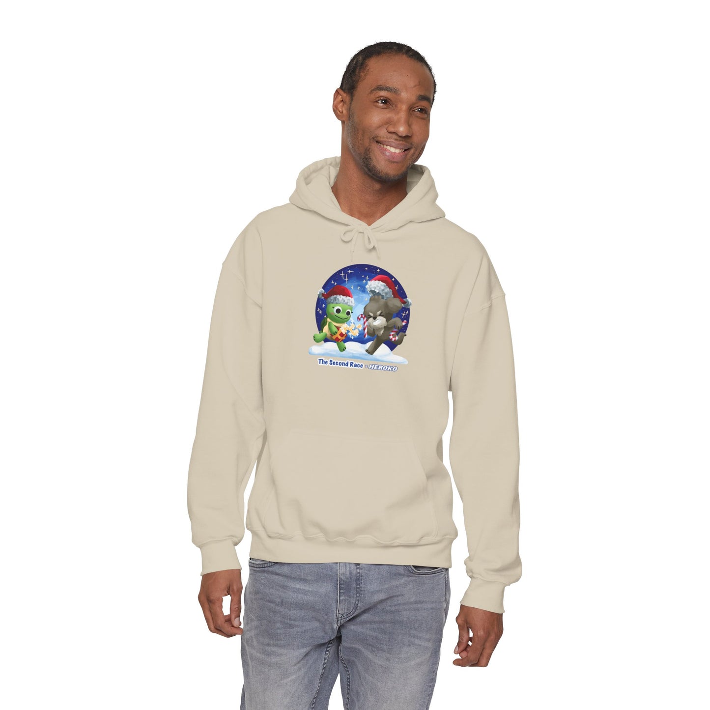 'The Second Race' Snow Globe Adults Hoodie — Holiday Book Lover Sweatshirt