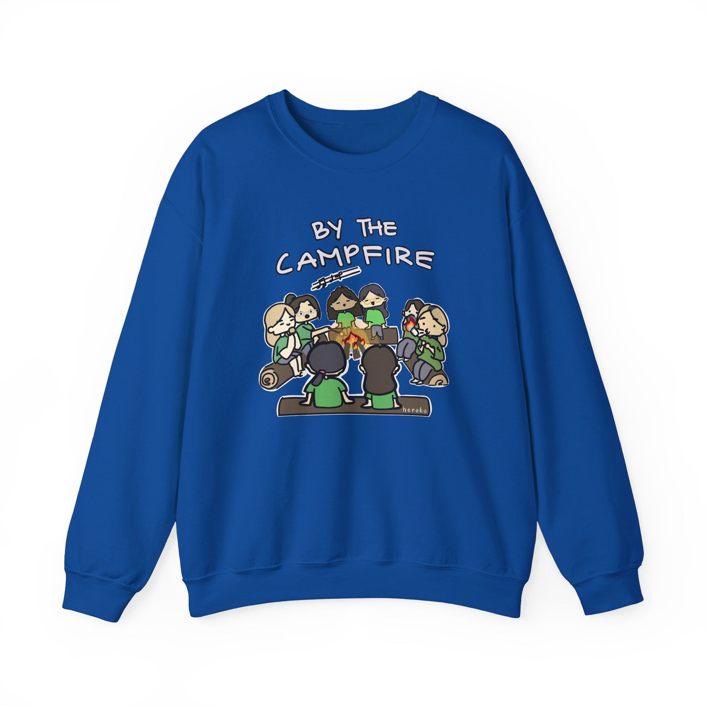 Adults GS GIRLS BY THE CAMPFIRE Crewneck Sweatshirt