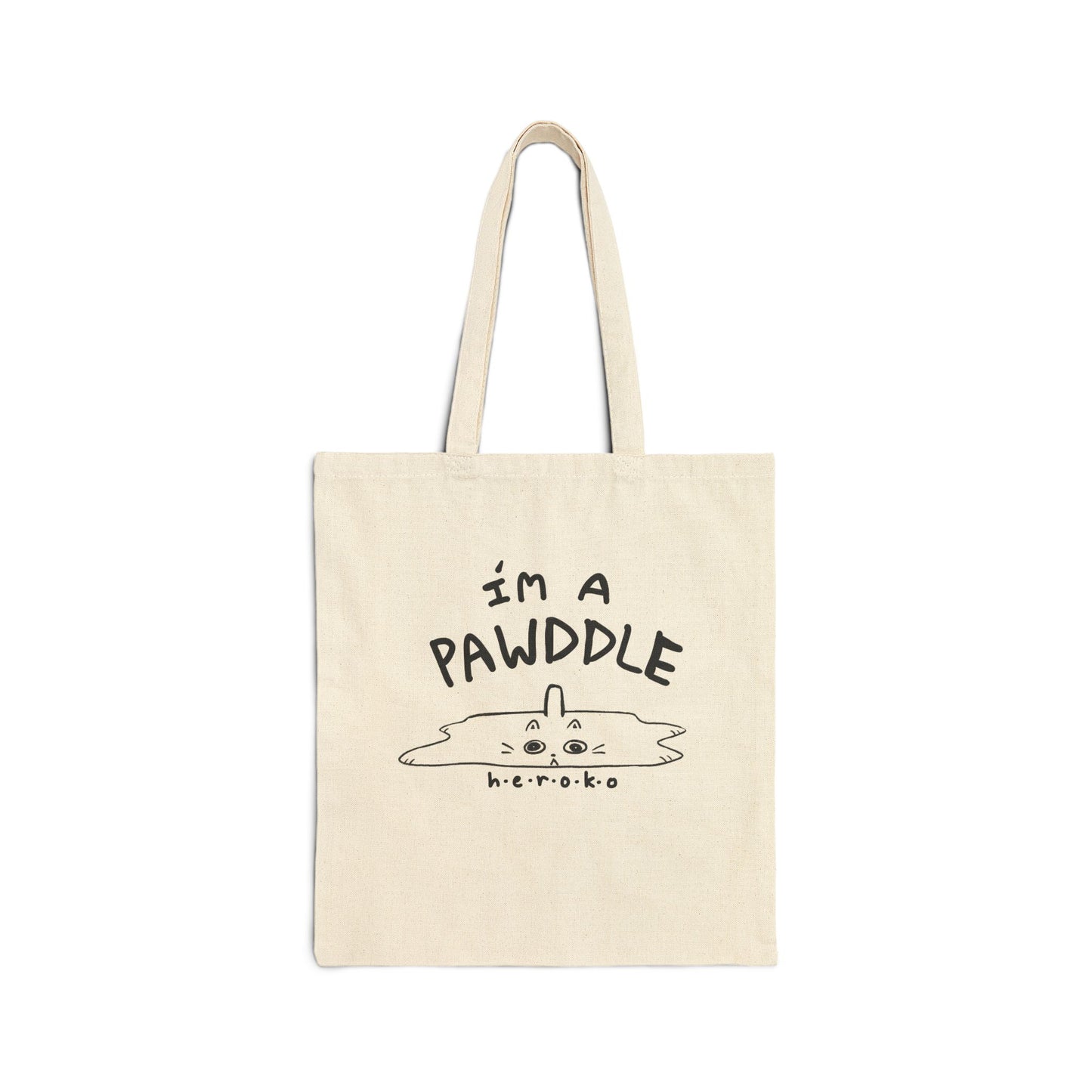 CATS PAWDDLE Cotton Canvas Tote Bag