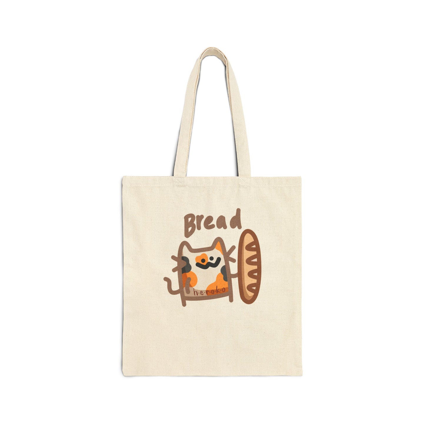 CATS BREAD Cotton Canvas Tote Bag