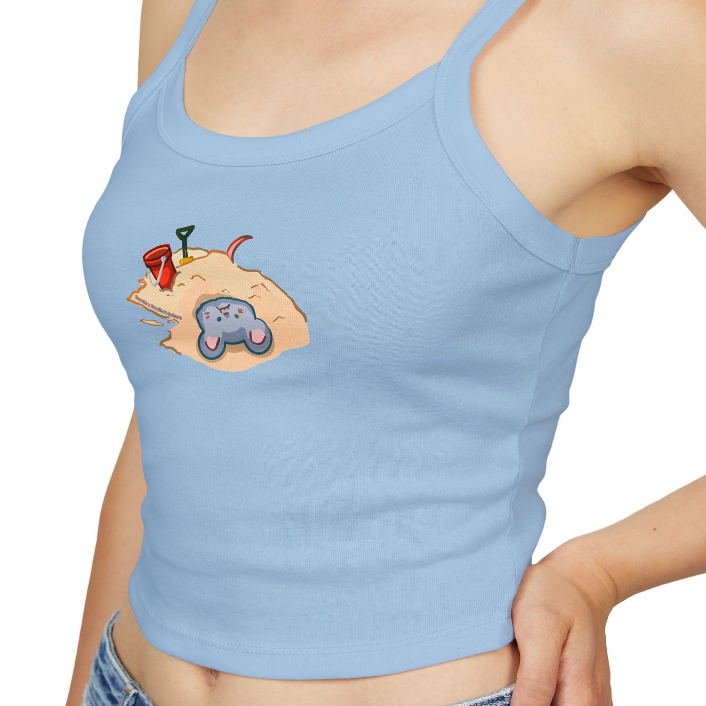 Sand Bathing Mouse Tank Top - Women's Spaghetti Strap