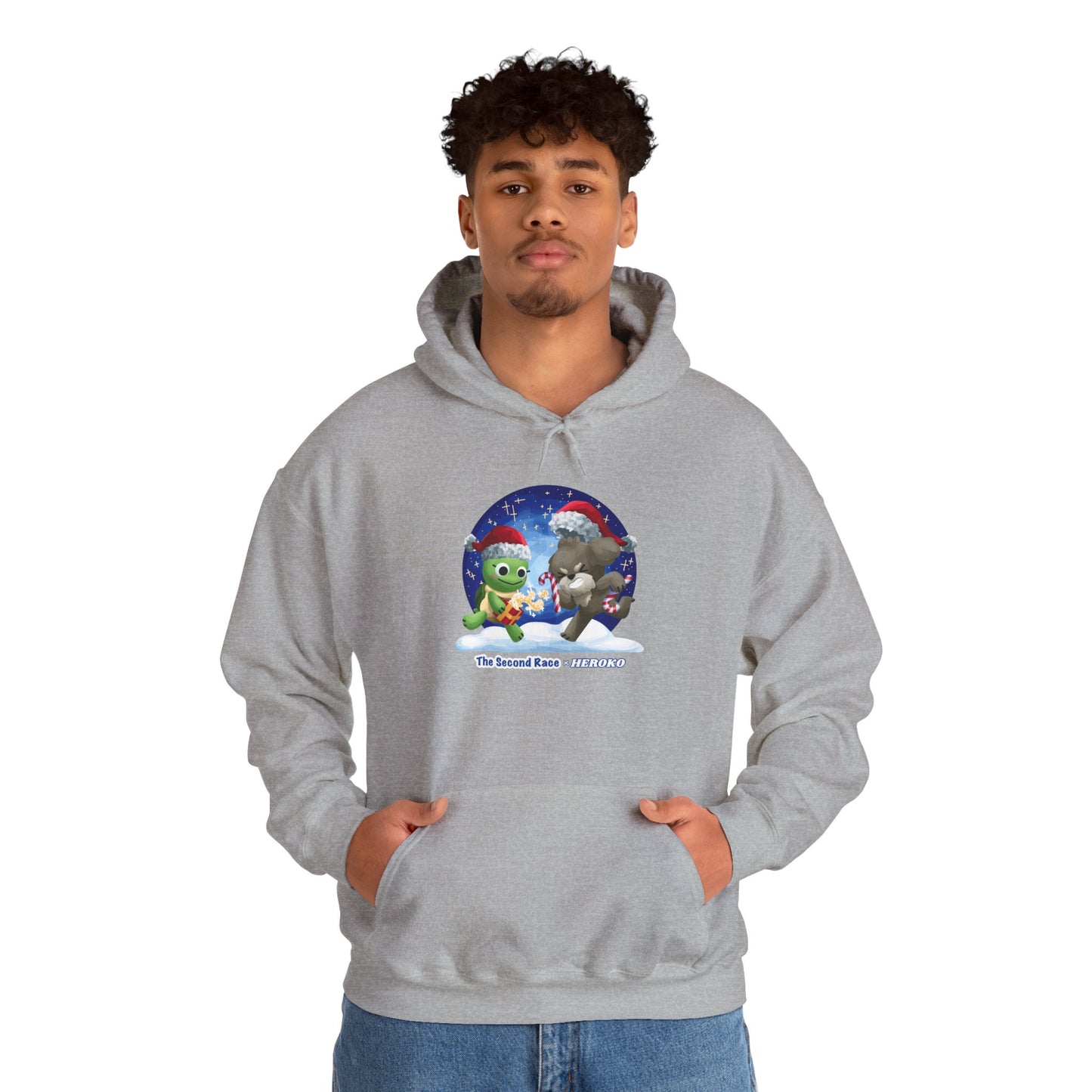 'The Second Race' Snow Globe Adults Hoodie — Holiday Book Lover Sweatshirt