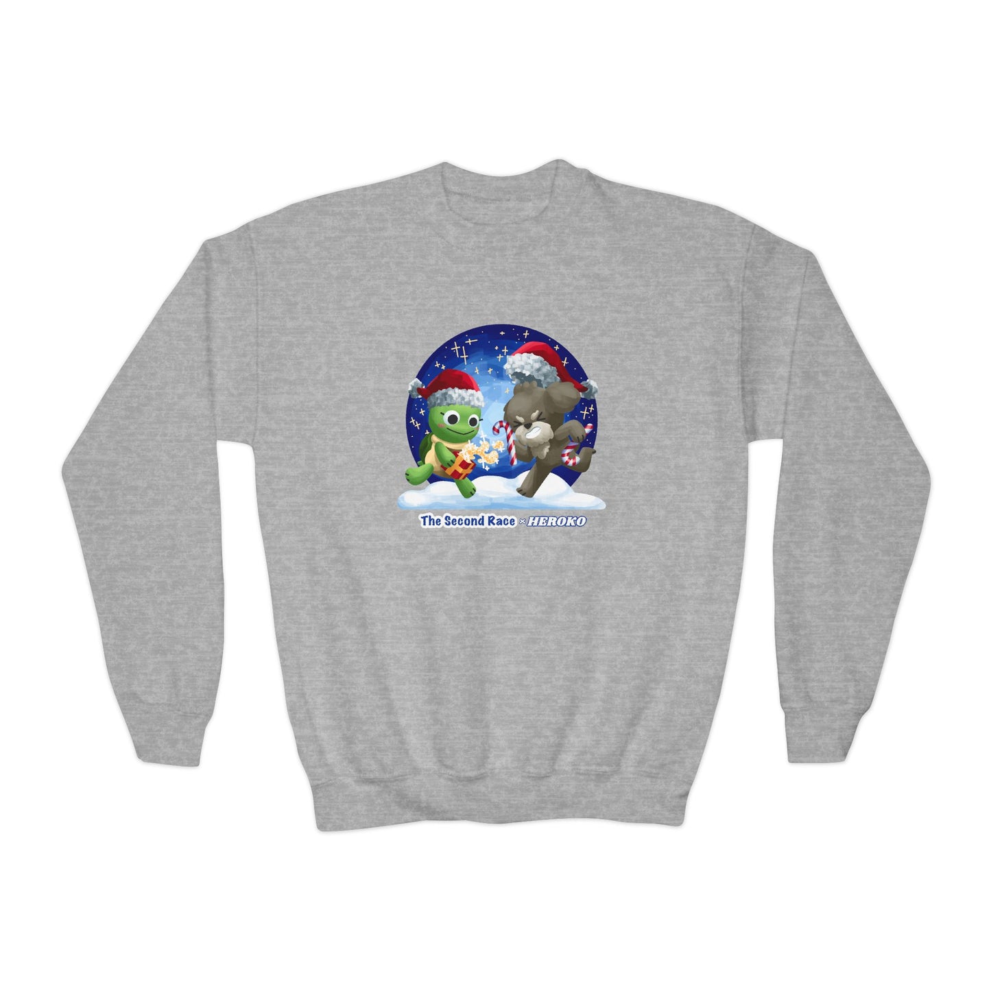 Kids Christmas Turtle and Puppy Crewneck Sweatshirt