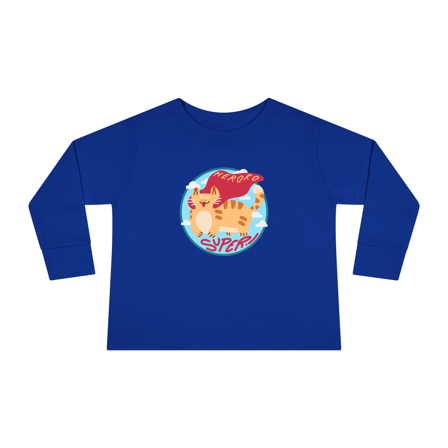 Toddler's SUPER CAT PATCH Long Sleeve Tee