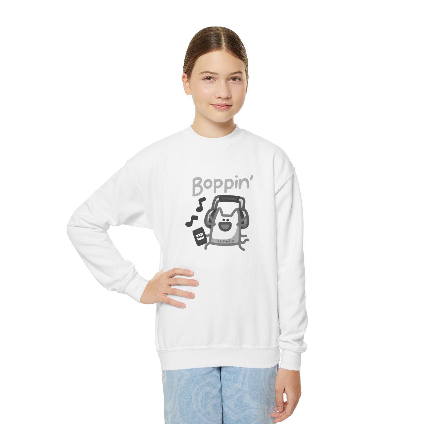 Youth CATS BOPPIN' Crewneck Sweatshirt