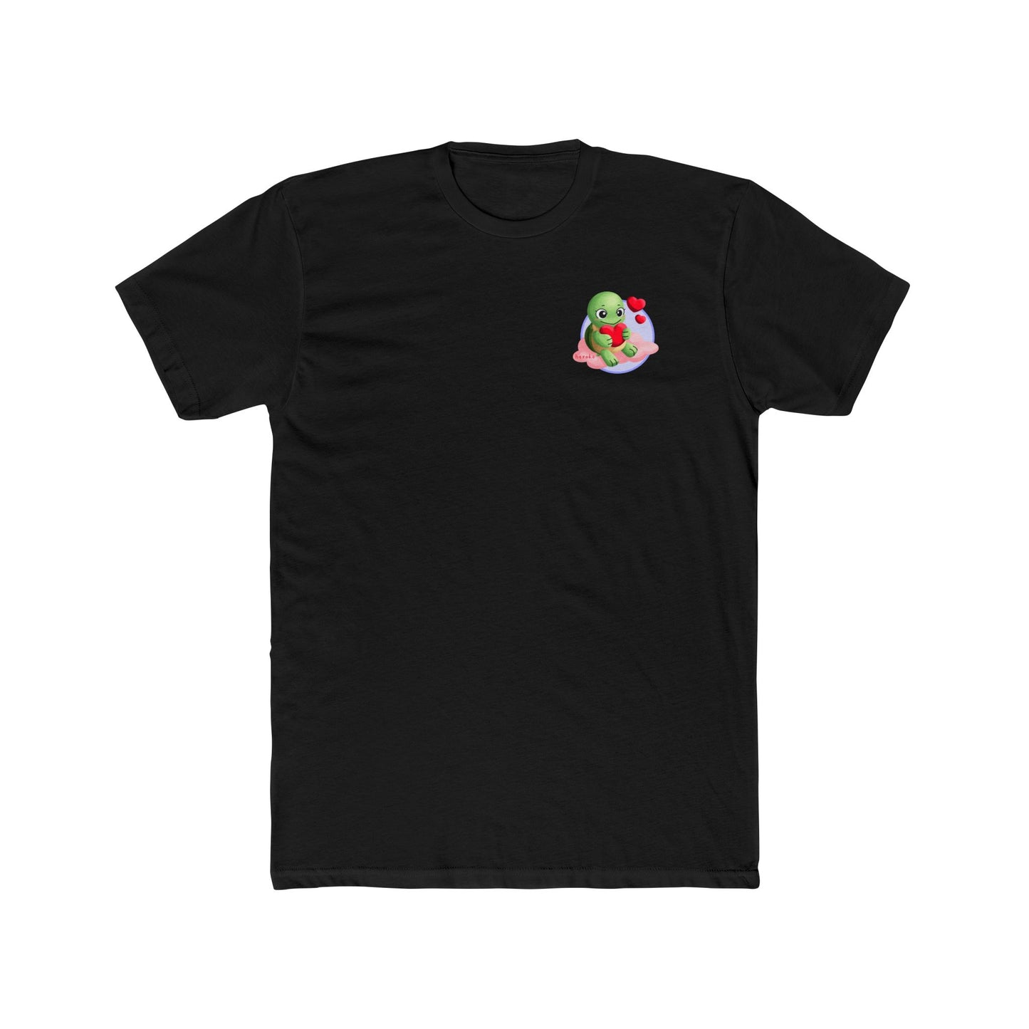 Adults Tee - Cute Turtle Valentine's Day Design