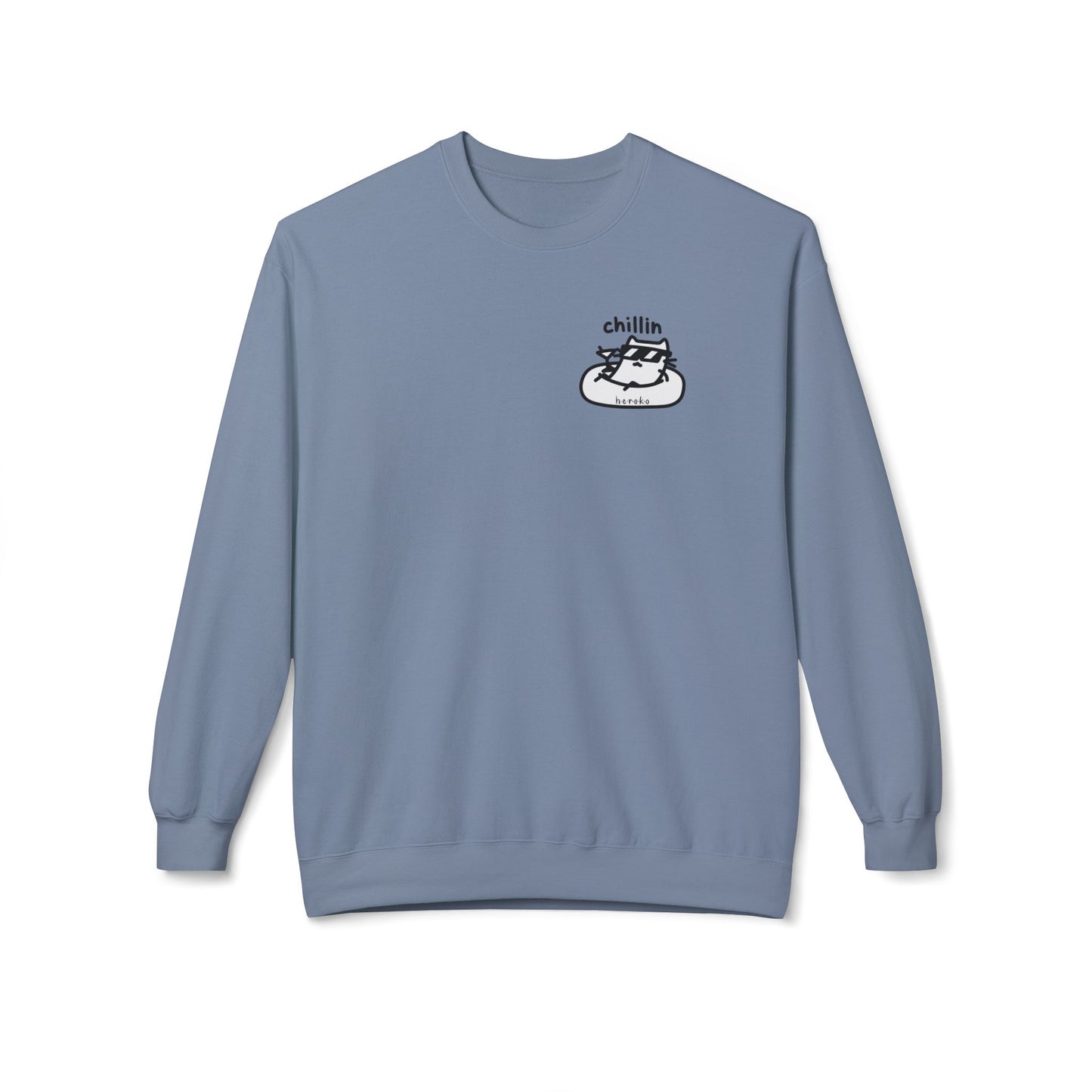 Adults CATS CHILLIN’ Fleece Crewneck Sweatshirt