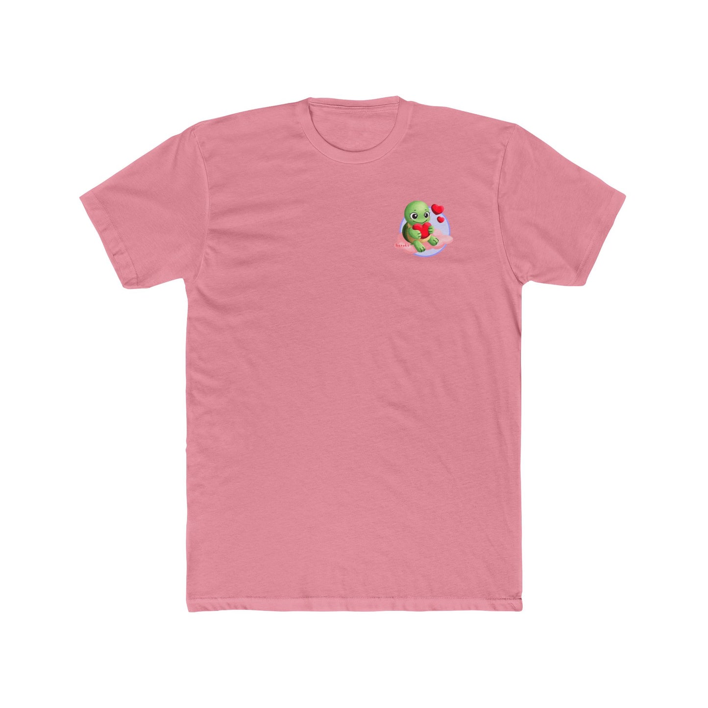 Adults Tee - Cute Turtle Valentine's Day Design