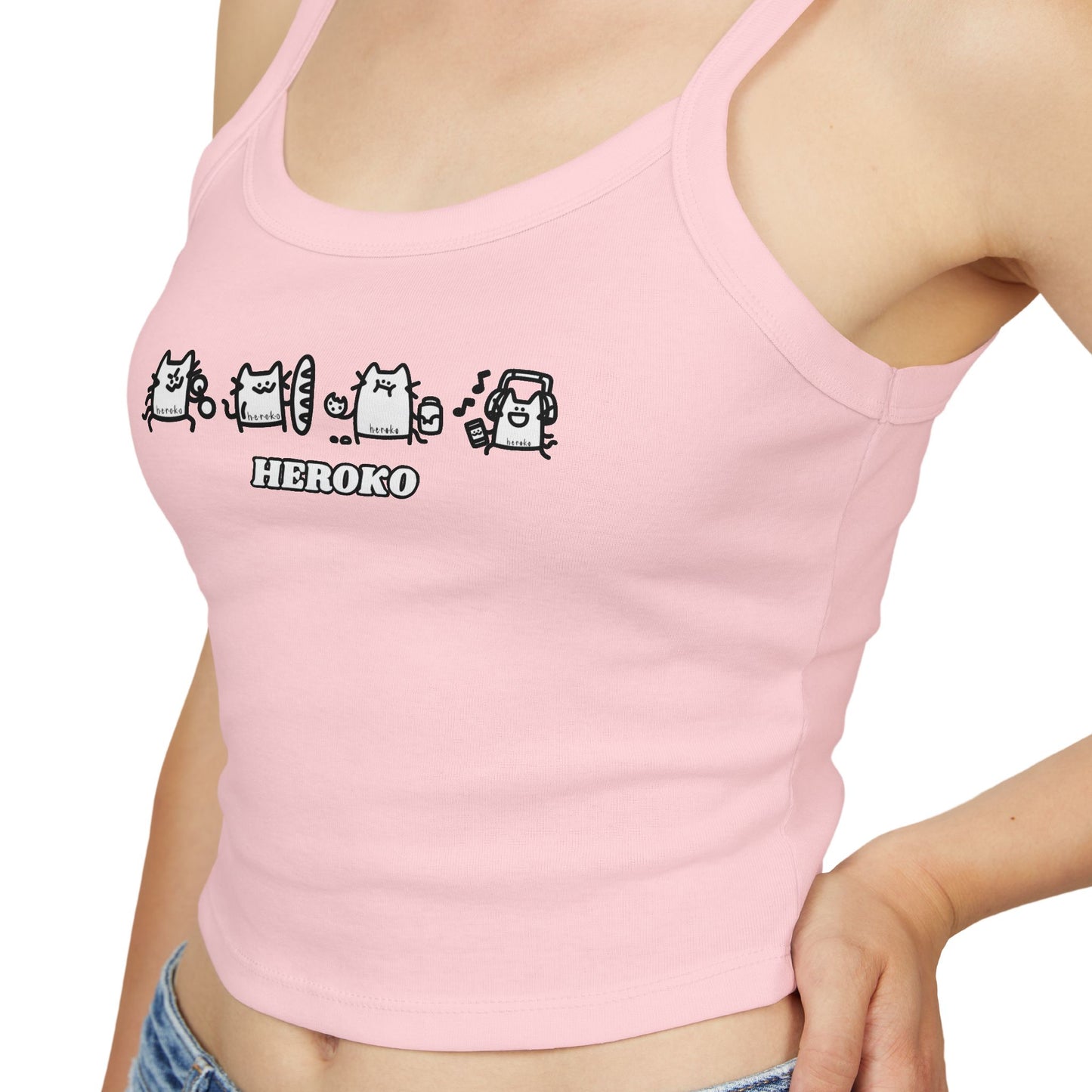 Cute Cats Women's Spaghetti Strap Tank Top - Perfect for Summer Outfits
