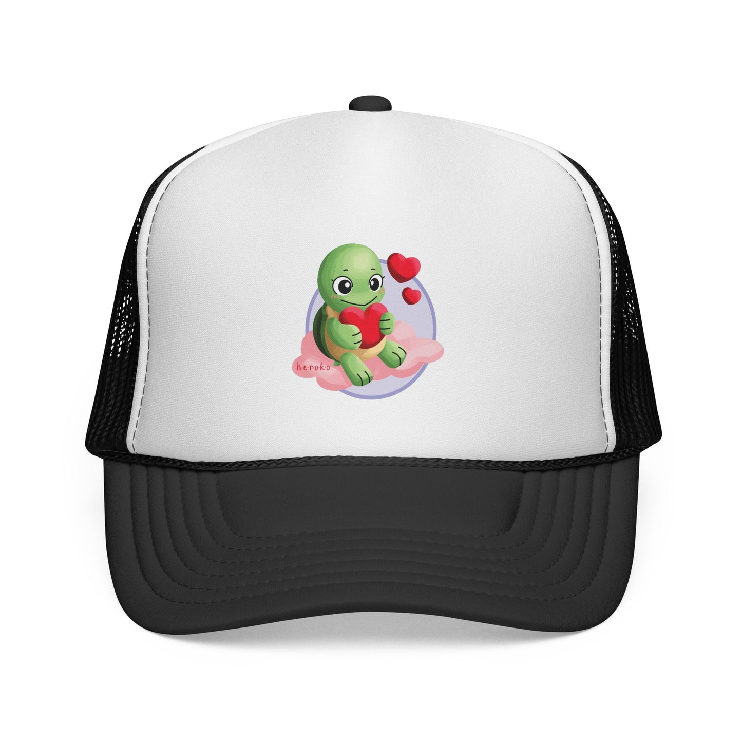 Cute Turtle Valentine's Day Design Trucker Cap/Hat