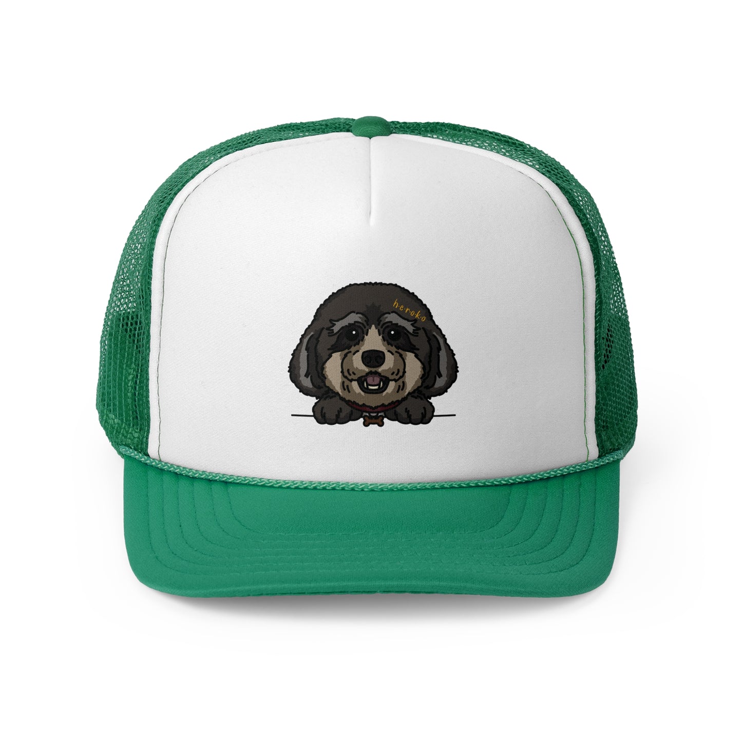 LOUIS POODLE DOG HEAD Trucker Cap/Hat