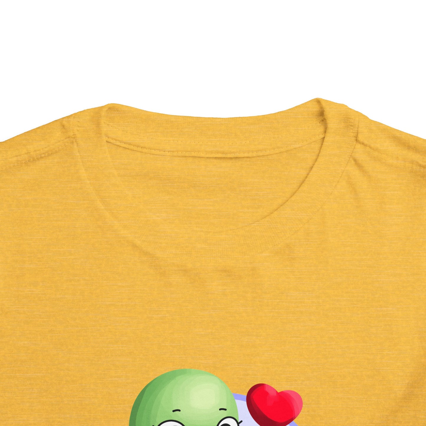 Toddler Tee - Cute Turtle Valentine's Day Design