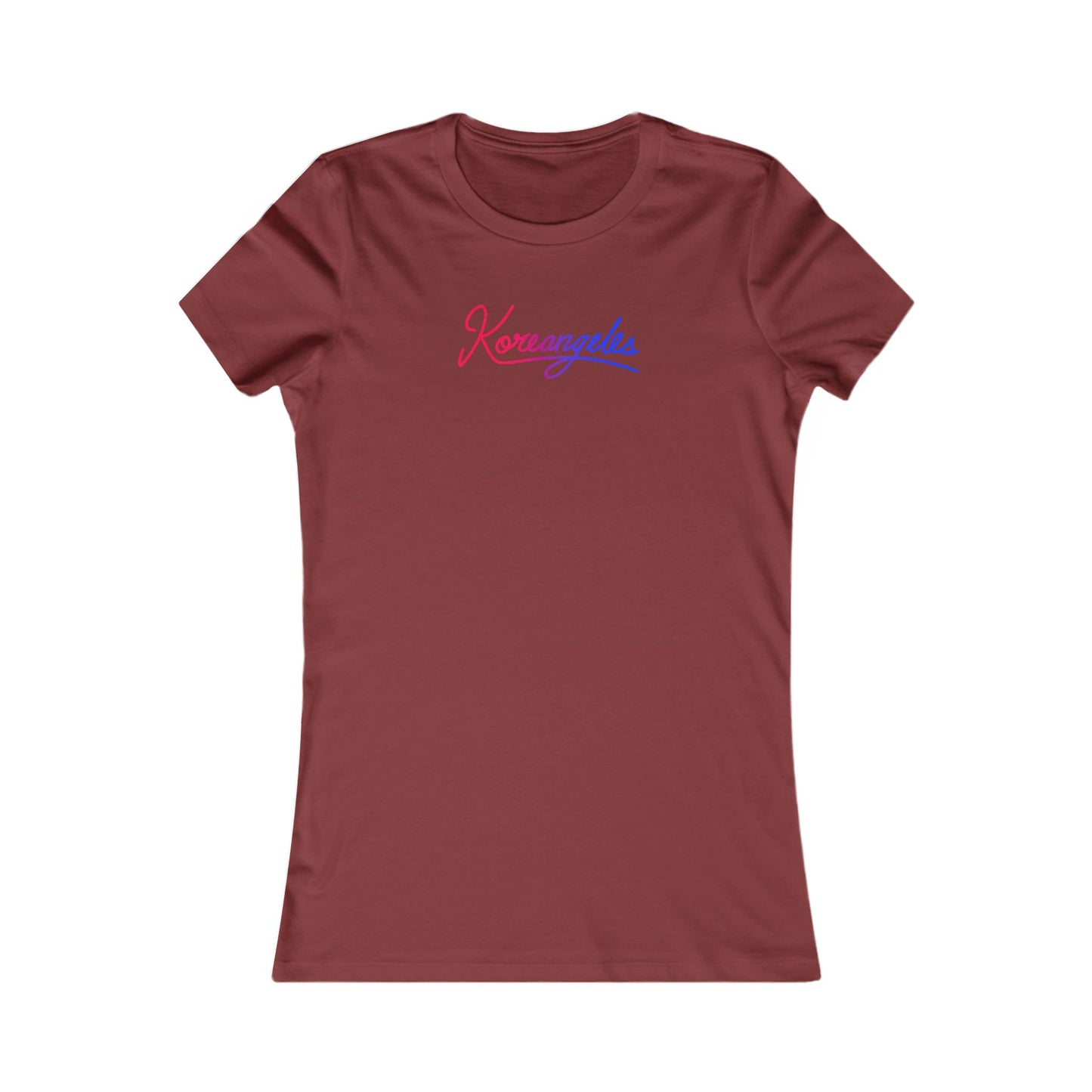 Women Slim Tee for K‑Pop x K‑Drama Fans -- Seoul × LA