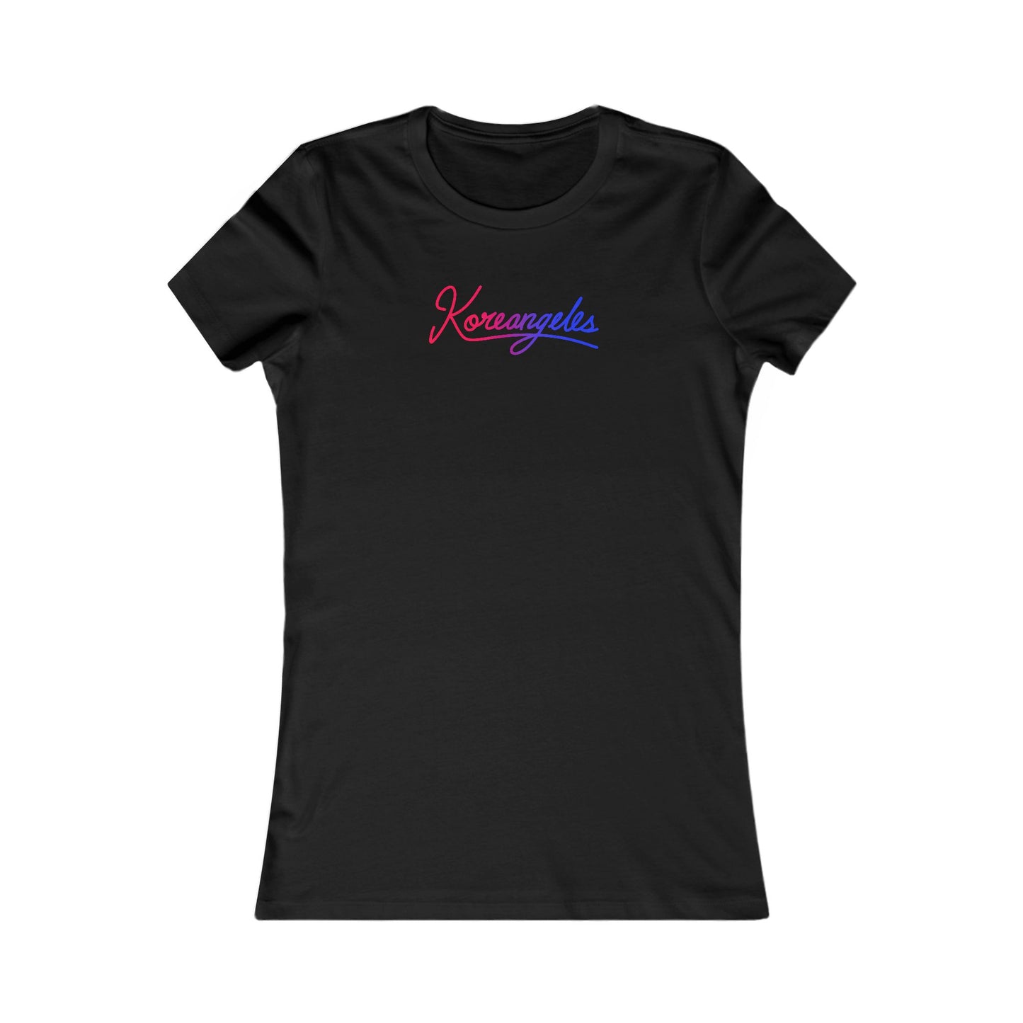 Women Slim Tee for K‑Pop x K‑Drama Fans -- Seoul × LA