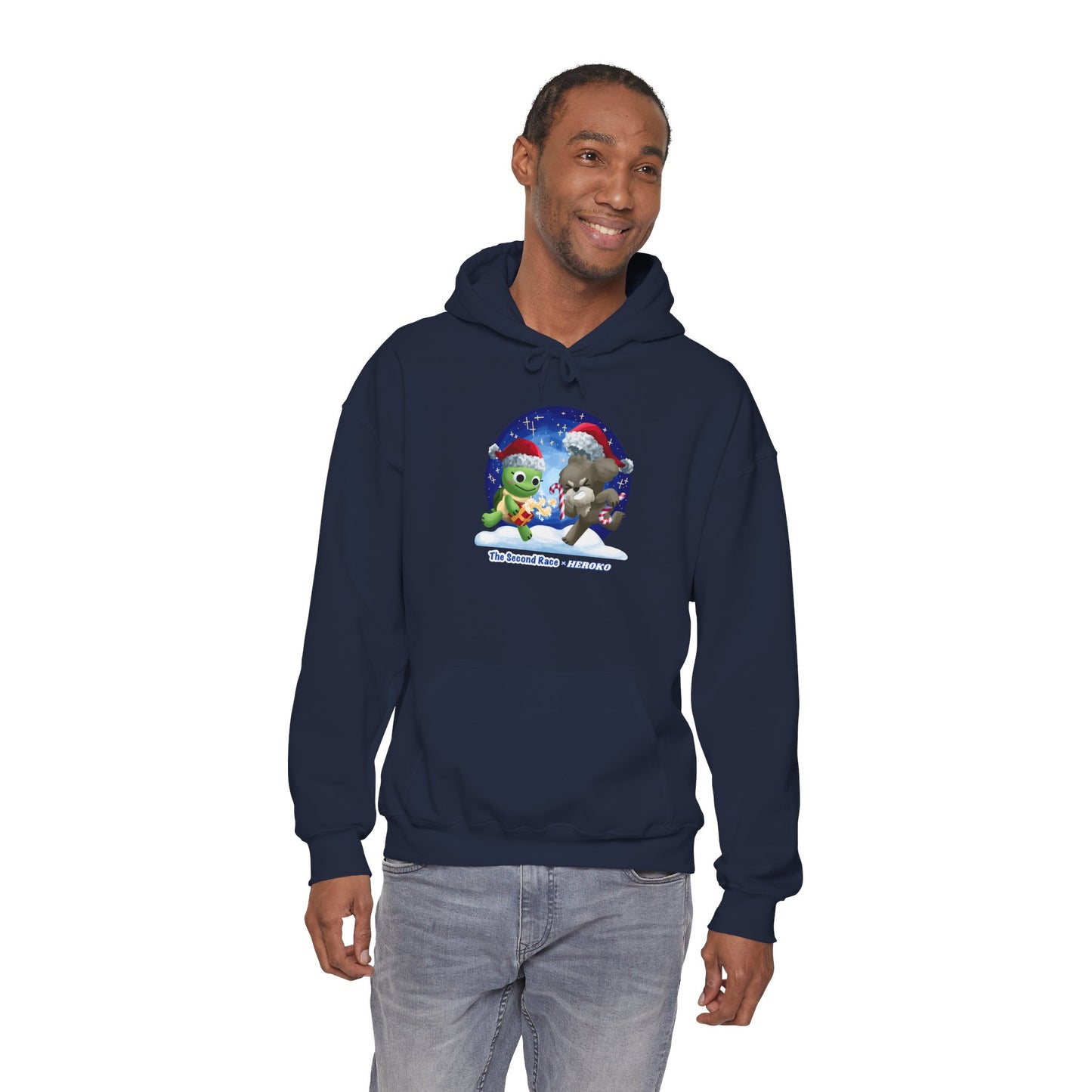 'The Second Race' Snow Globe Adults Hoodie — Holiday Book Lover Sweatshirt