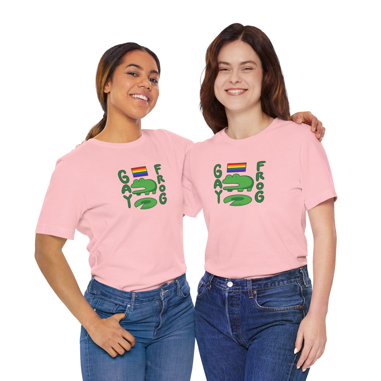 Adults LGBT FROG MEME Retail Fit Cotton Tee