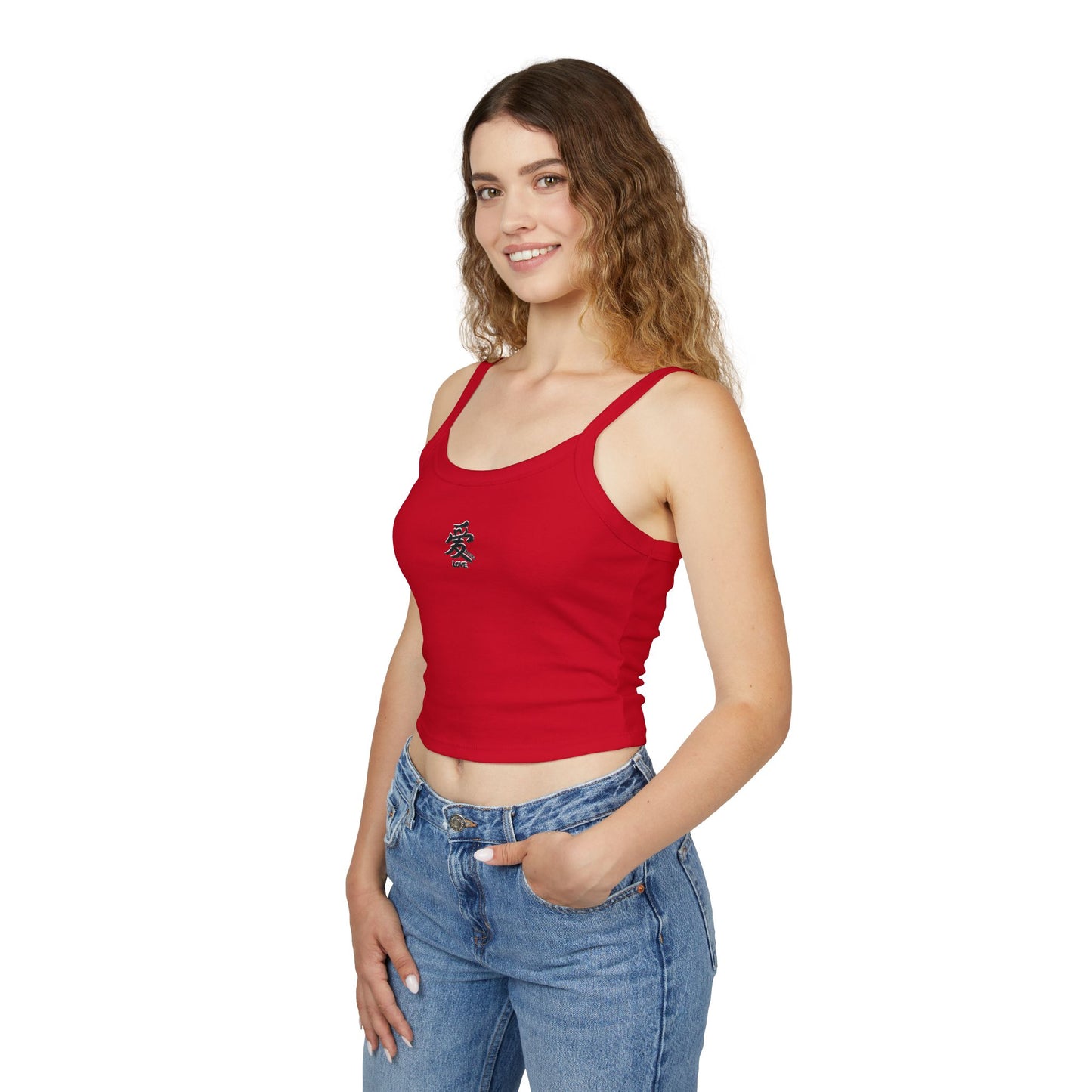 LOVE IN CHINESE Tank Top - Women's Spaghetti Strap