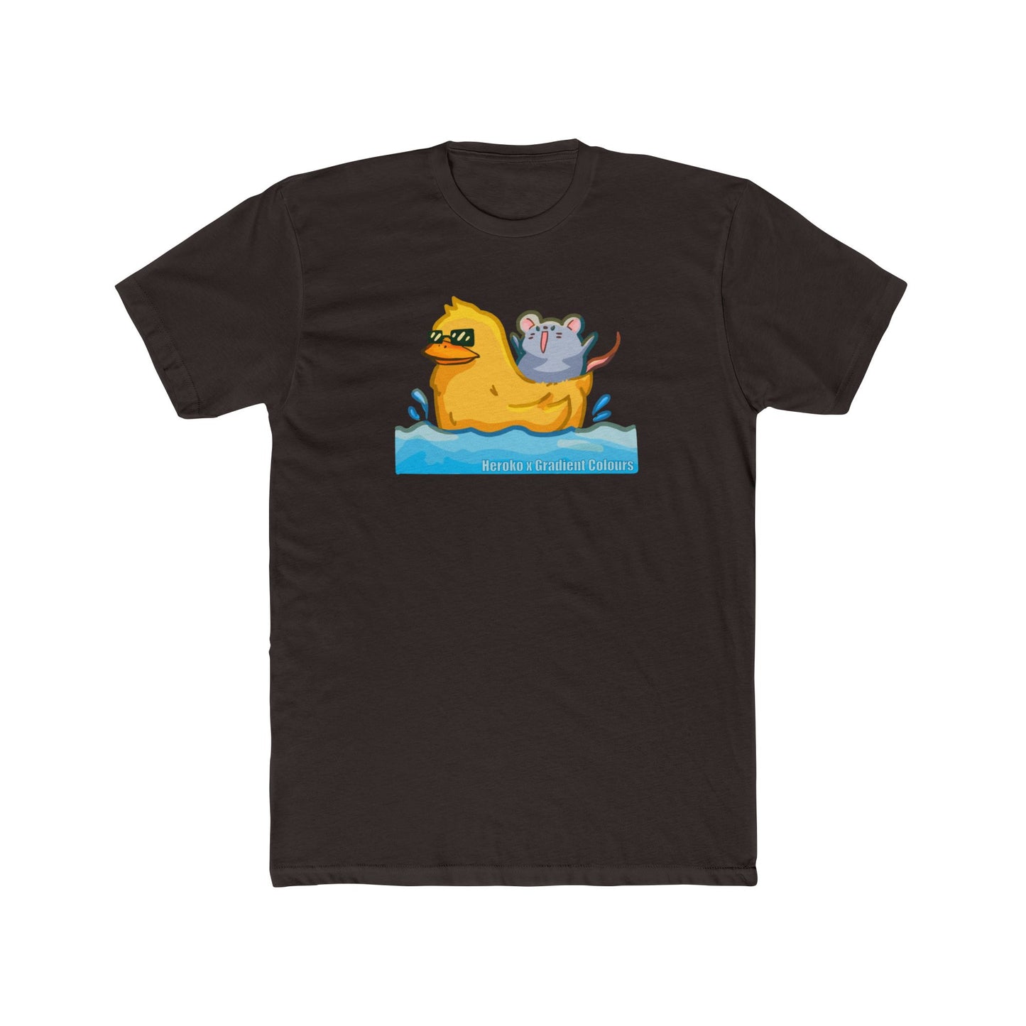 Adults Unisex Cotton Tee - Summer Swimming Buddies Design