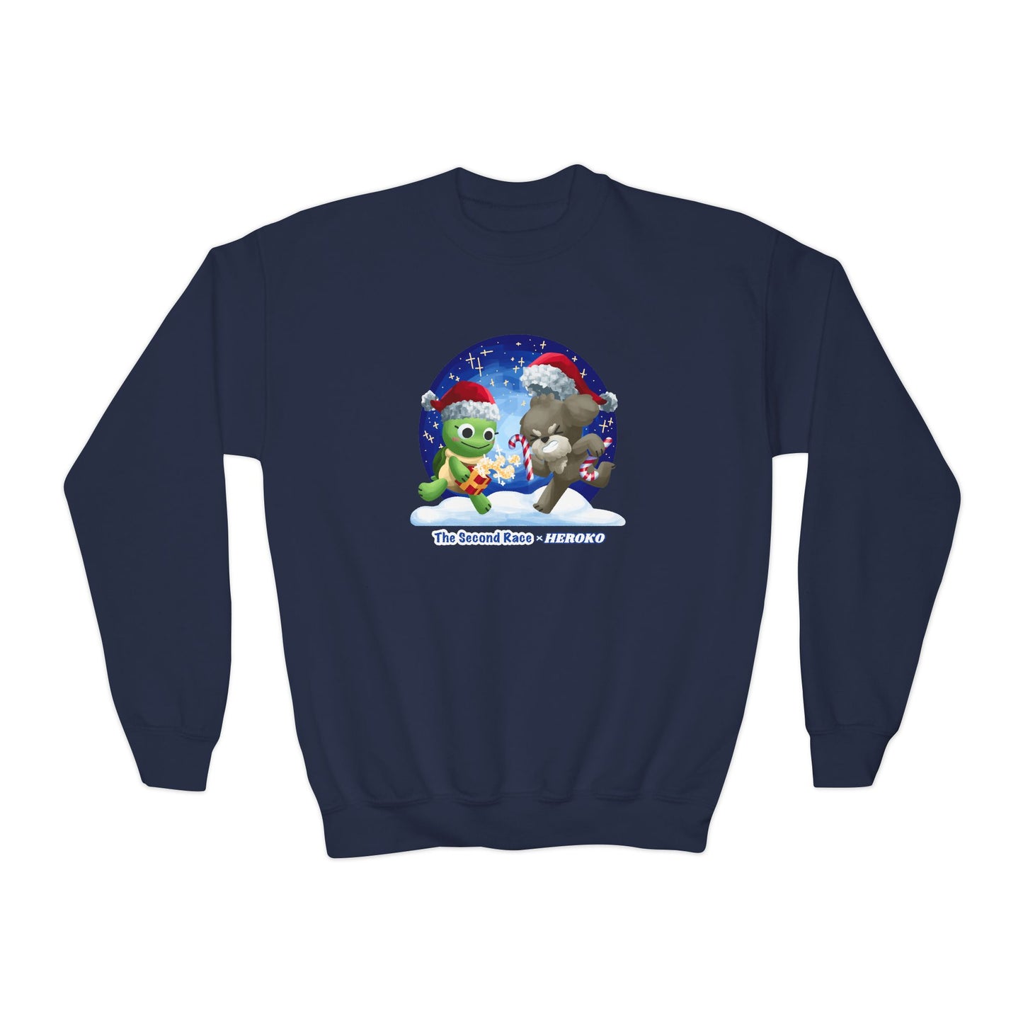Kids Christmas Turtle and Puppy Crewneck Sweatshirt
