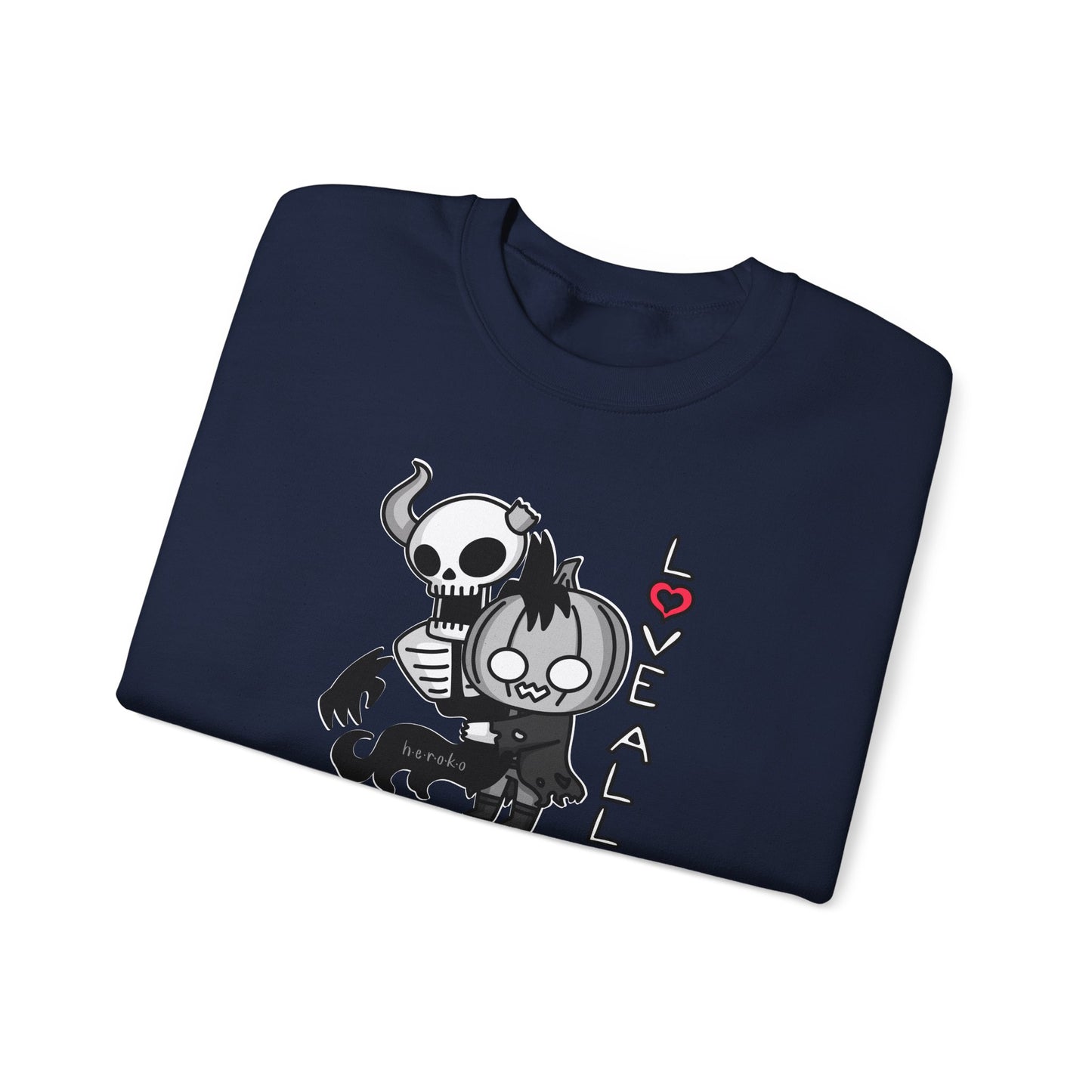 Adults LOVE ALL SKELETON Crewneck Sweatshirt