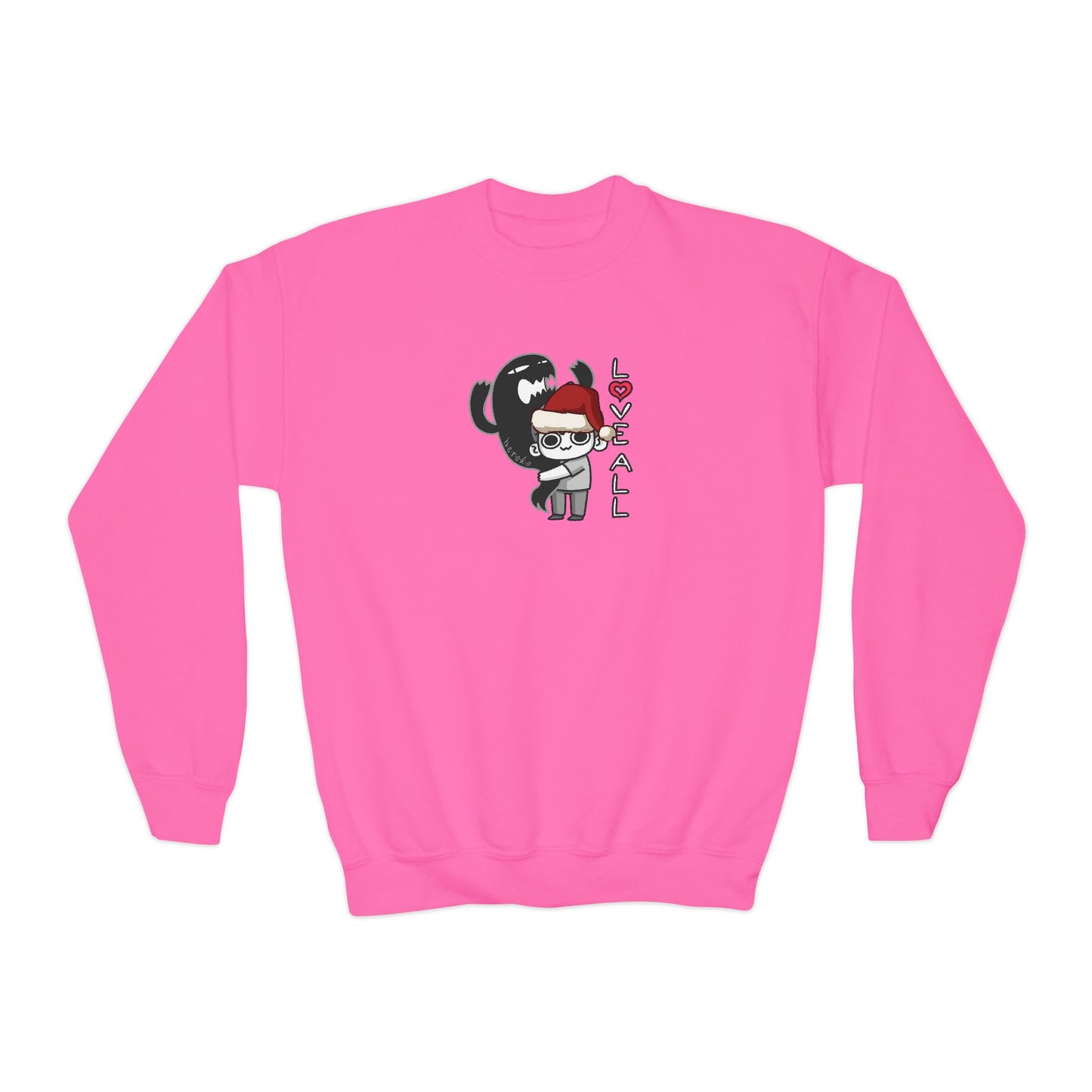 Youth XMAS LOVE DOG Crewneck Sweatshirt