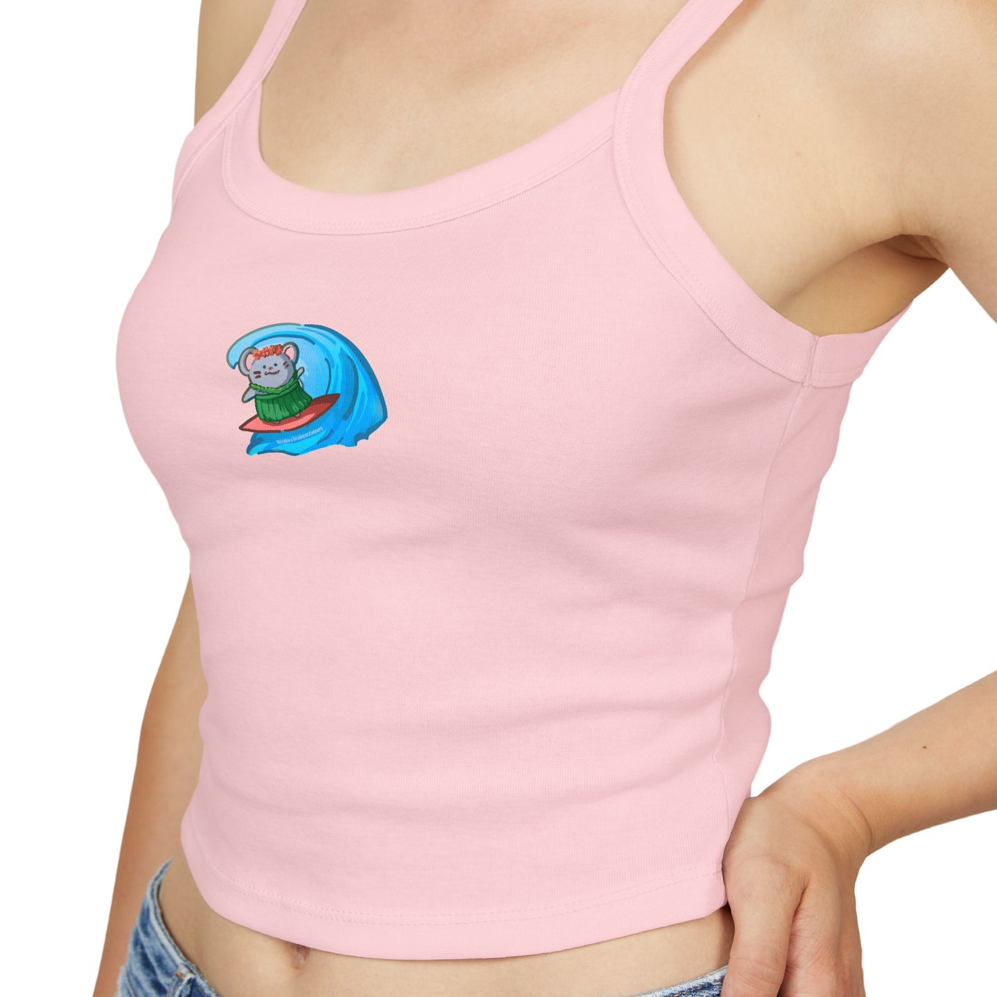 Surfing Mouse Tank Top - Women's Spaghetti Strap