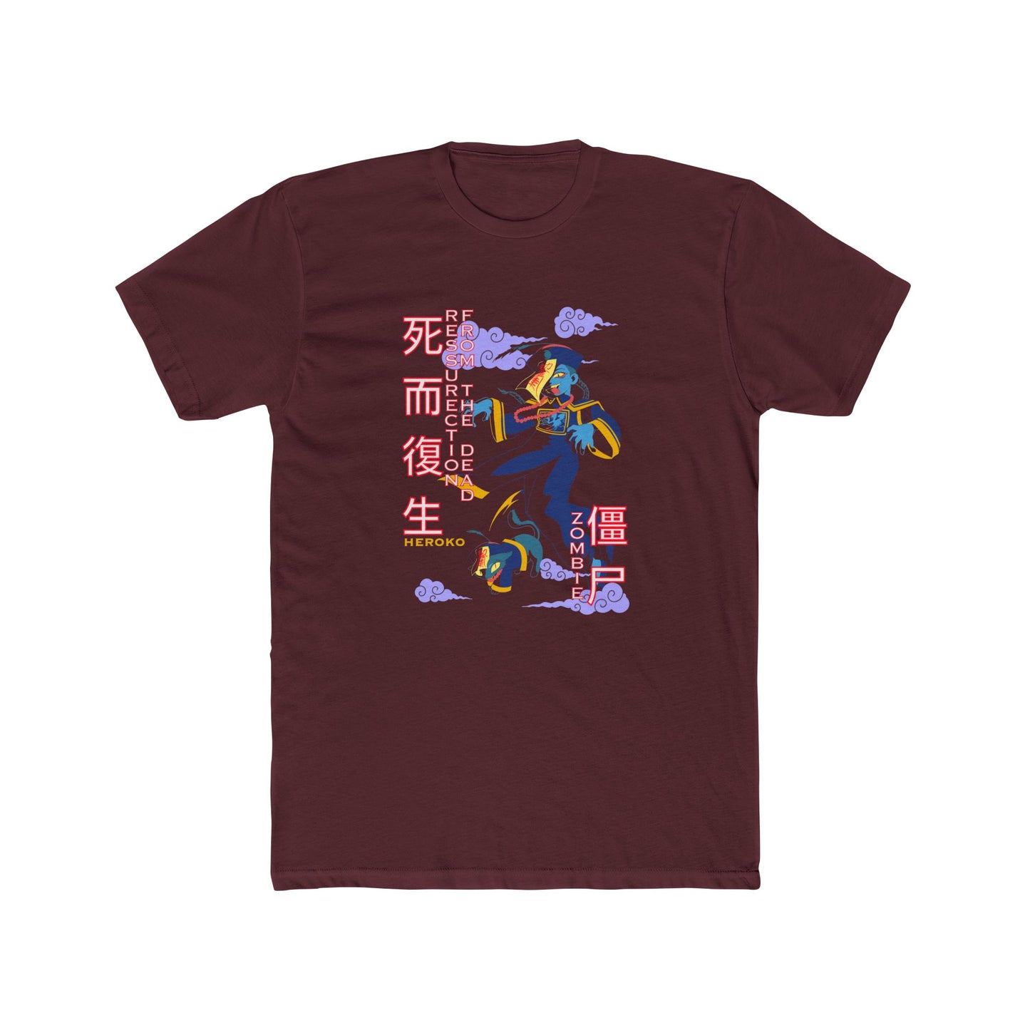 Halloween Unisex Tee, Chinese Ancient Zombies Design
