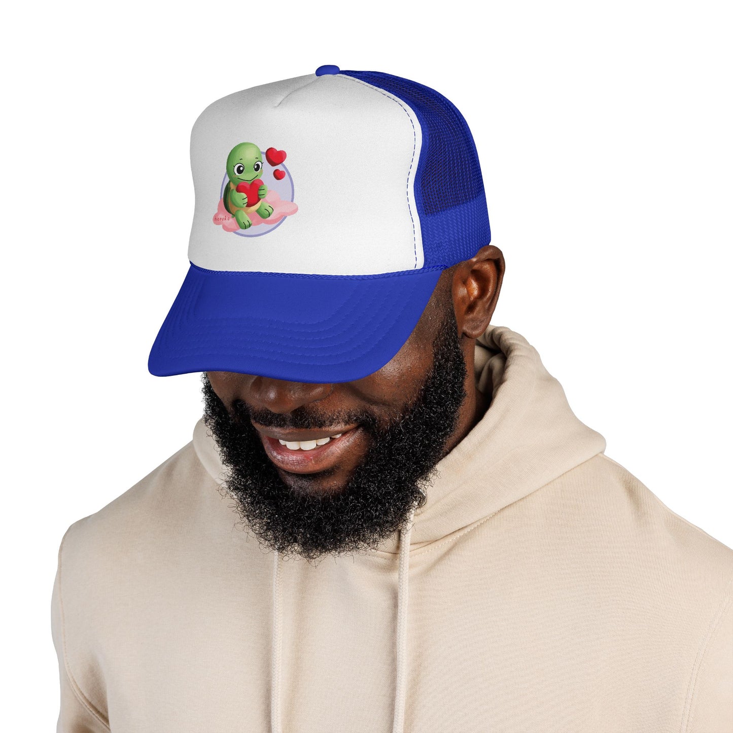 Cute Turtle Valentine's Day Design Trucker Cap/Hat