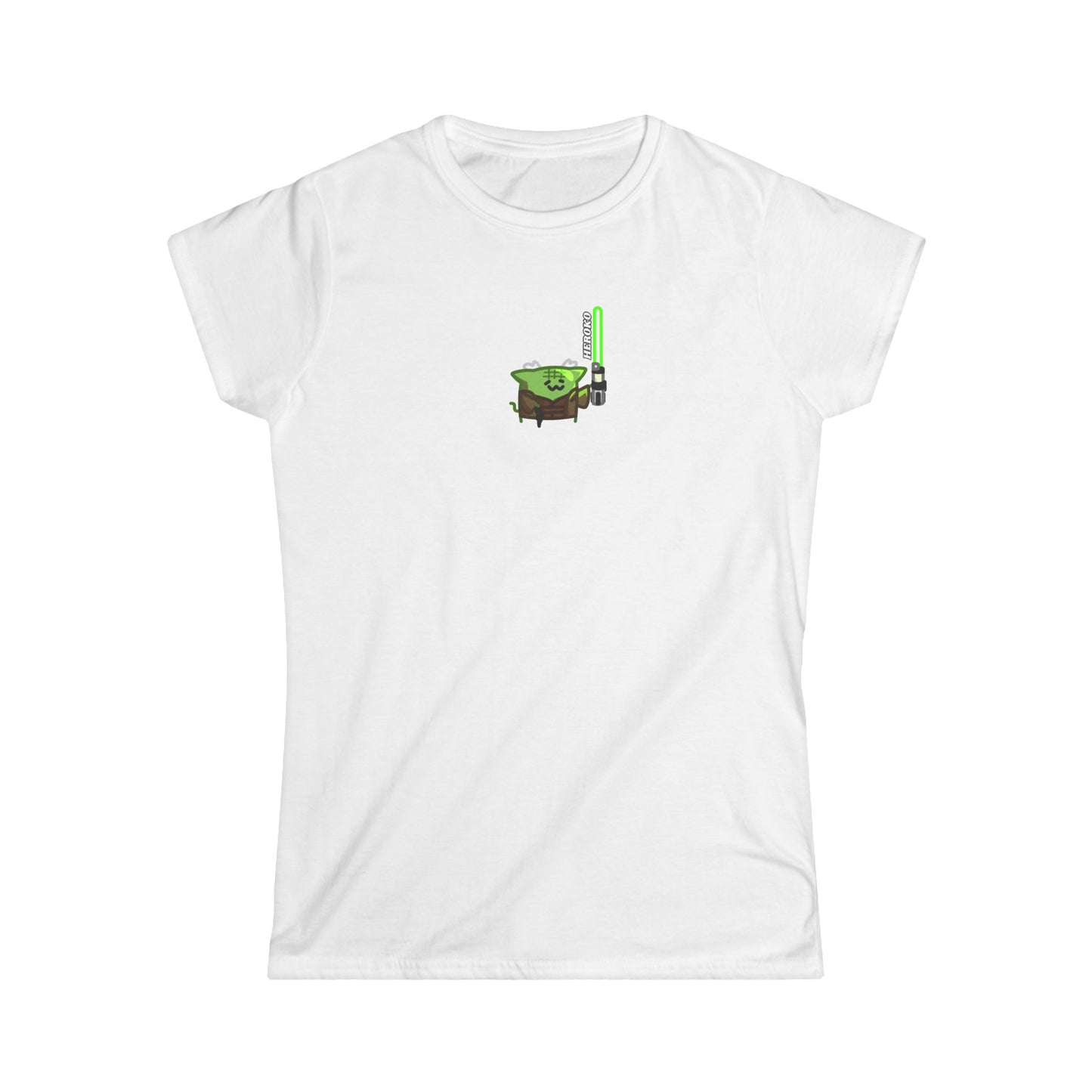 Slim Fit Tee - Jedi Master Cat Design