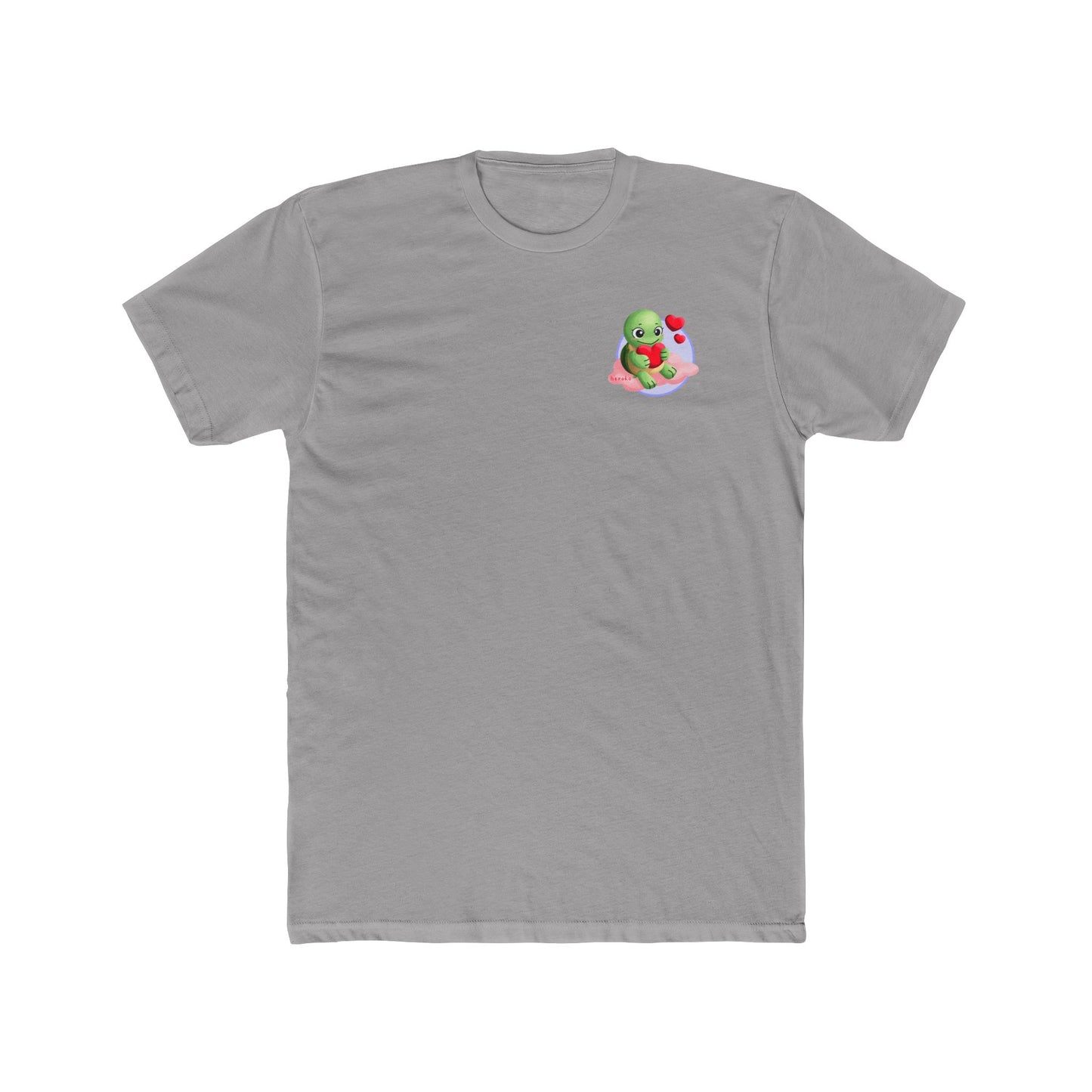Adults Tee - Cute Turtle Valentine's Day Design