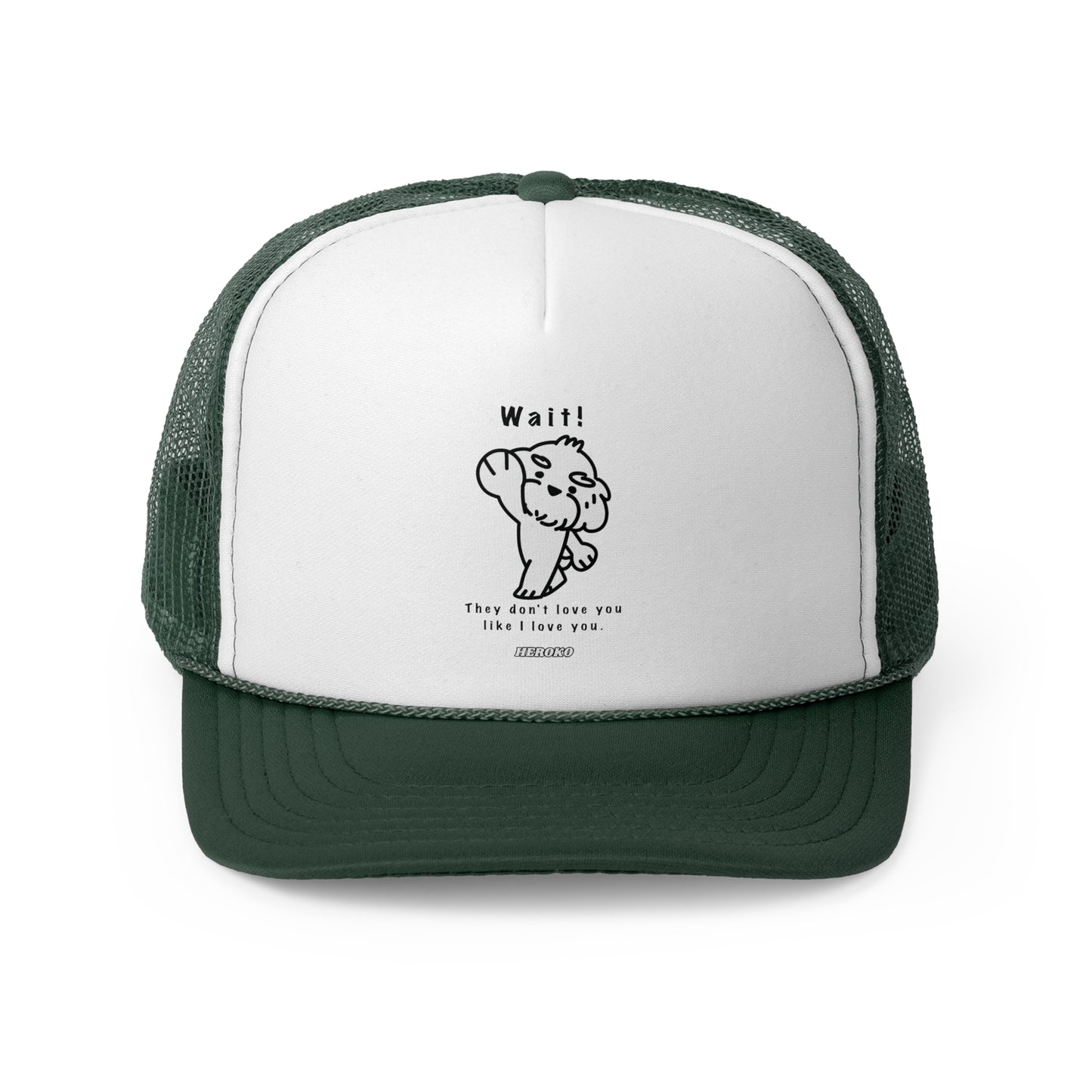 WAIT! DOG MEME Trucker Cap/Hat